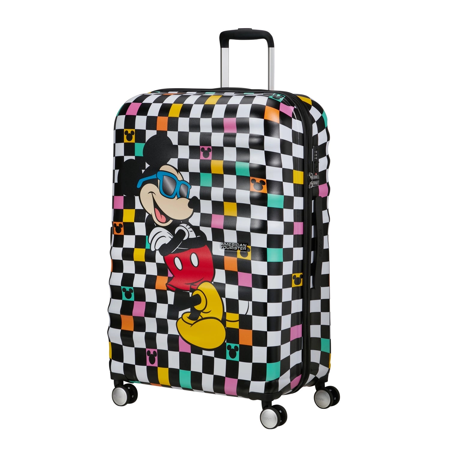 American Tourister Wavebreaker Disney FL Spinner 4-Rollen Trolley 77 cm - Mickey Check