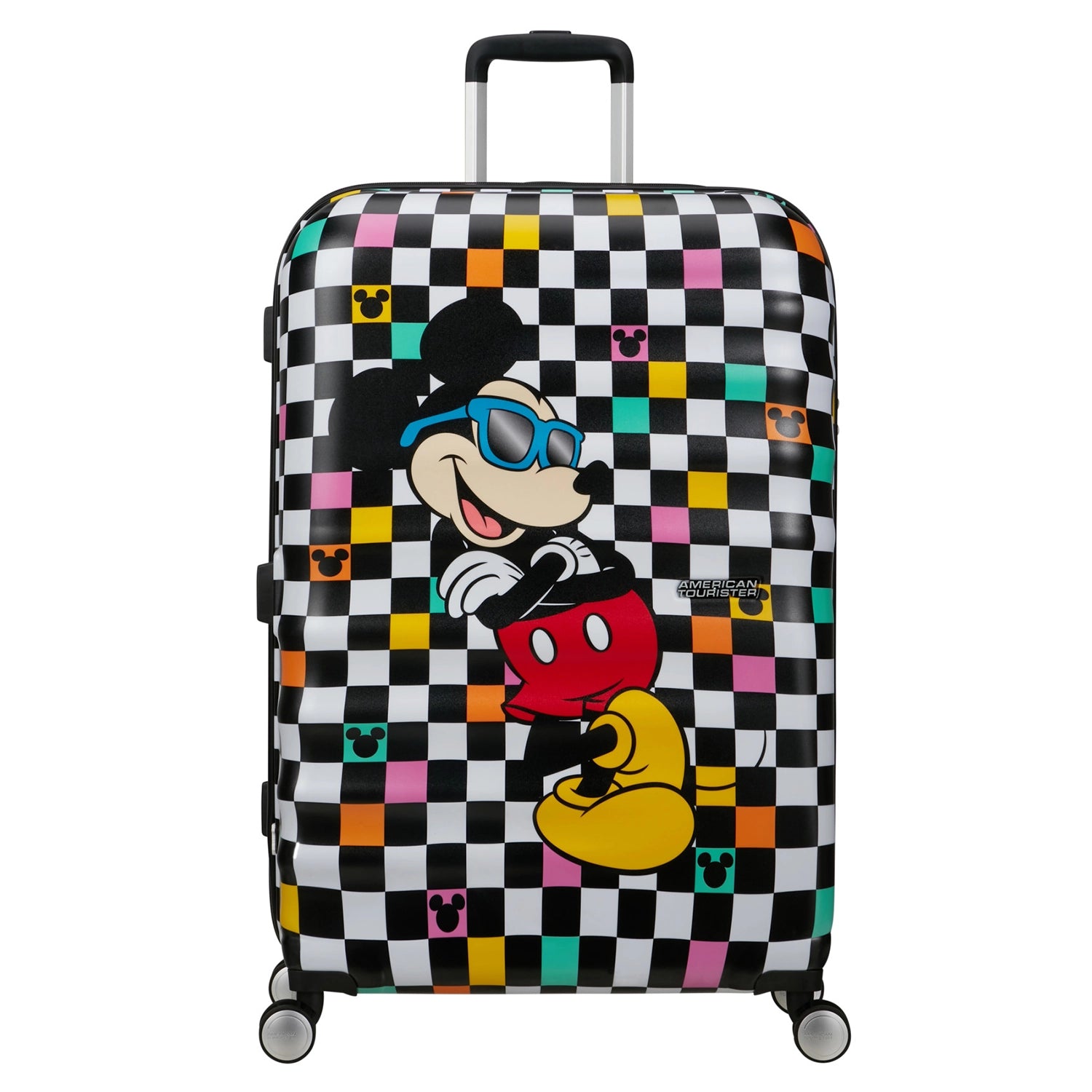 American Tourister Wavebreaker Disney FL Spinner 4-Rollen Trolley 77 cm - Mickey Check