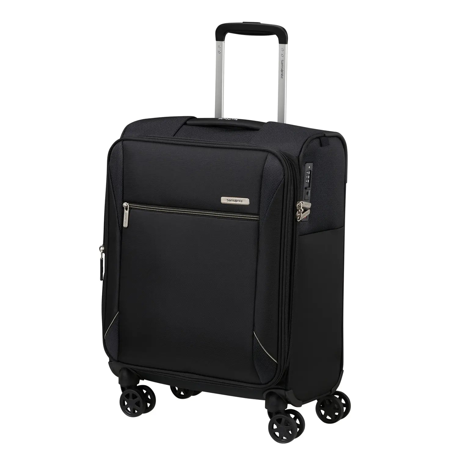 Samsonite Base Breeze Spinner 4-Rollen Trolley 55 cm – eleganter schwarzer Handgepäckkoffer