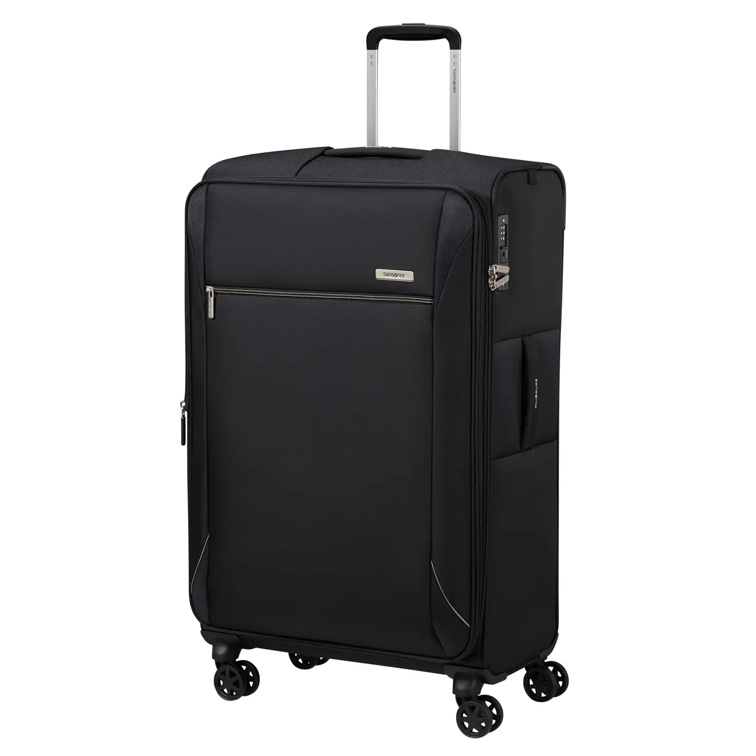 Samsonite Base Breeze Spinner 4-Rollen Trolley 78 cm – eleganter schwarzer Reisekoffer für längere Reisen
