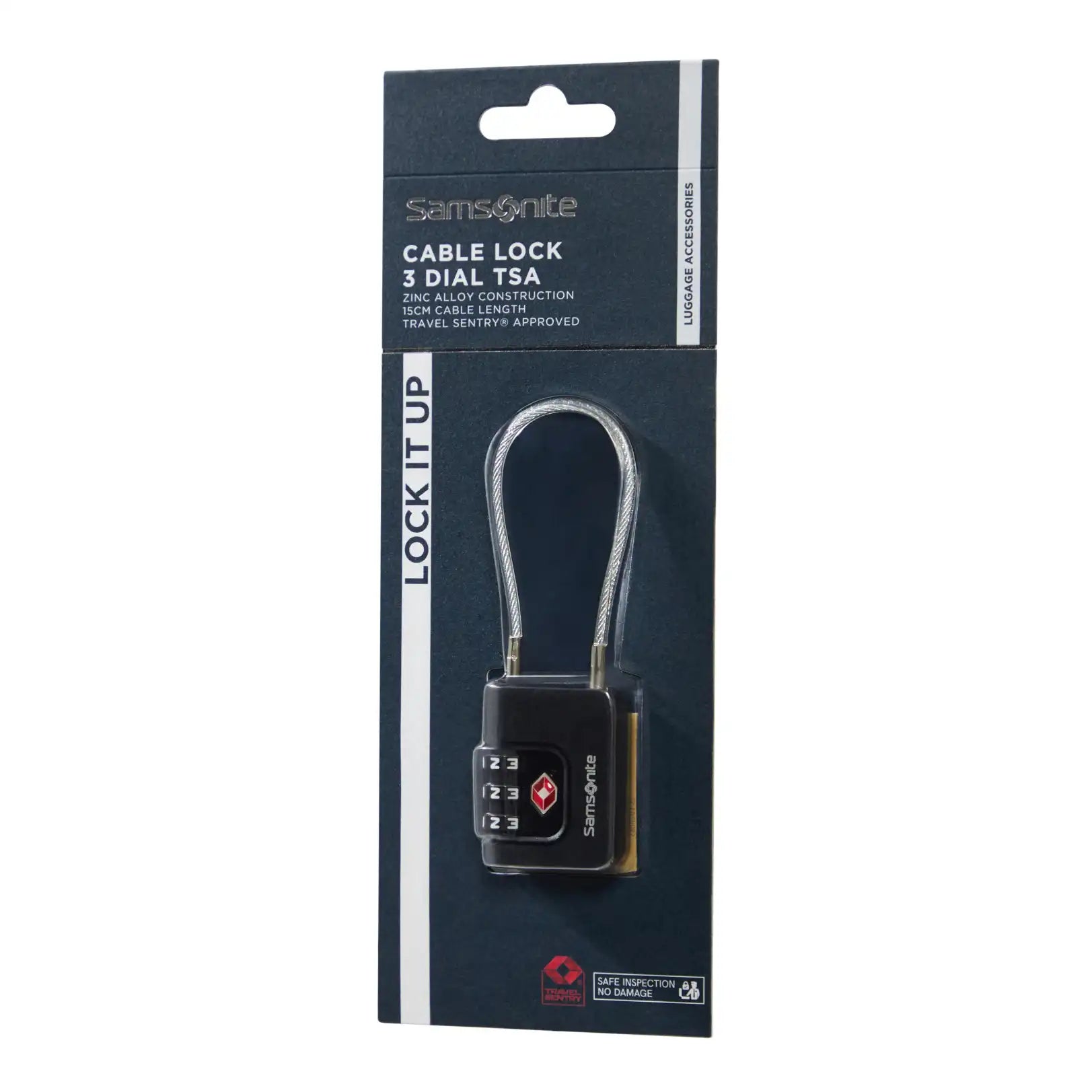 Samsonite TA Revolution Cablelock TSA lock - Black
