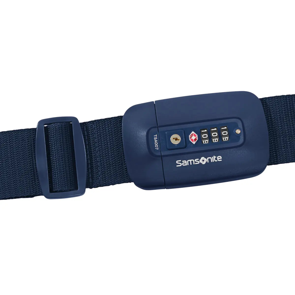 Samsonite TA Revolution Luggage Strap TSA-Kofferband in Midnight Blue – verstellbarer Gepäckgurt mit TSA-Zahlenschloss für sicheres Reisen