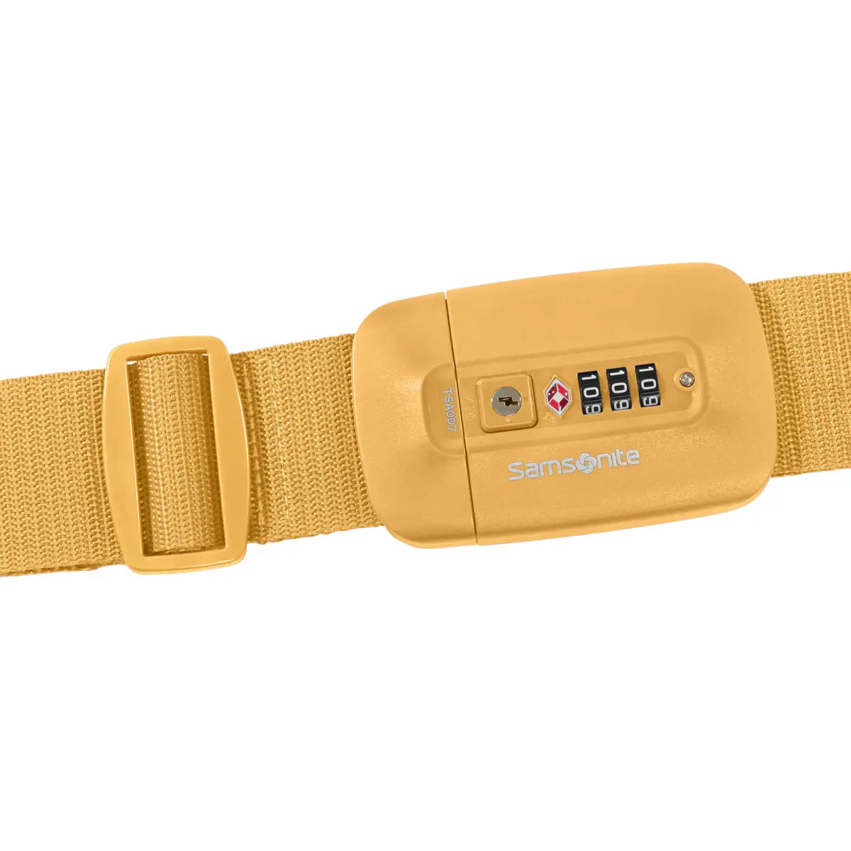 Samsonite TA Revolution Luggage Strap TSA-Kofferband in Gelb – robuster Gepäckgurt mit Zahlenschloss für mehr Sicherheit beim Reisen