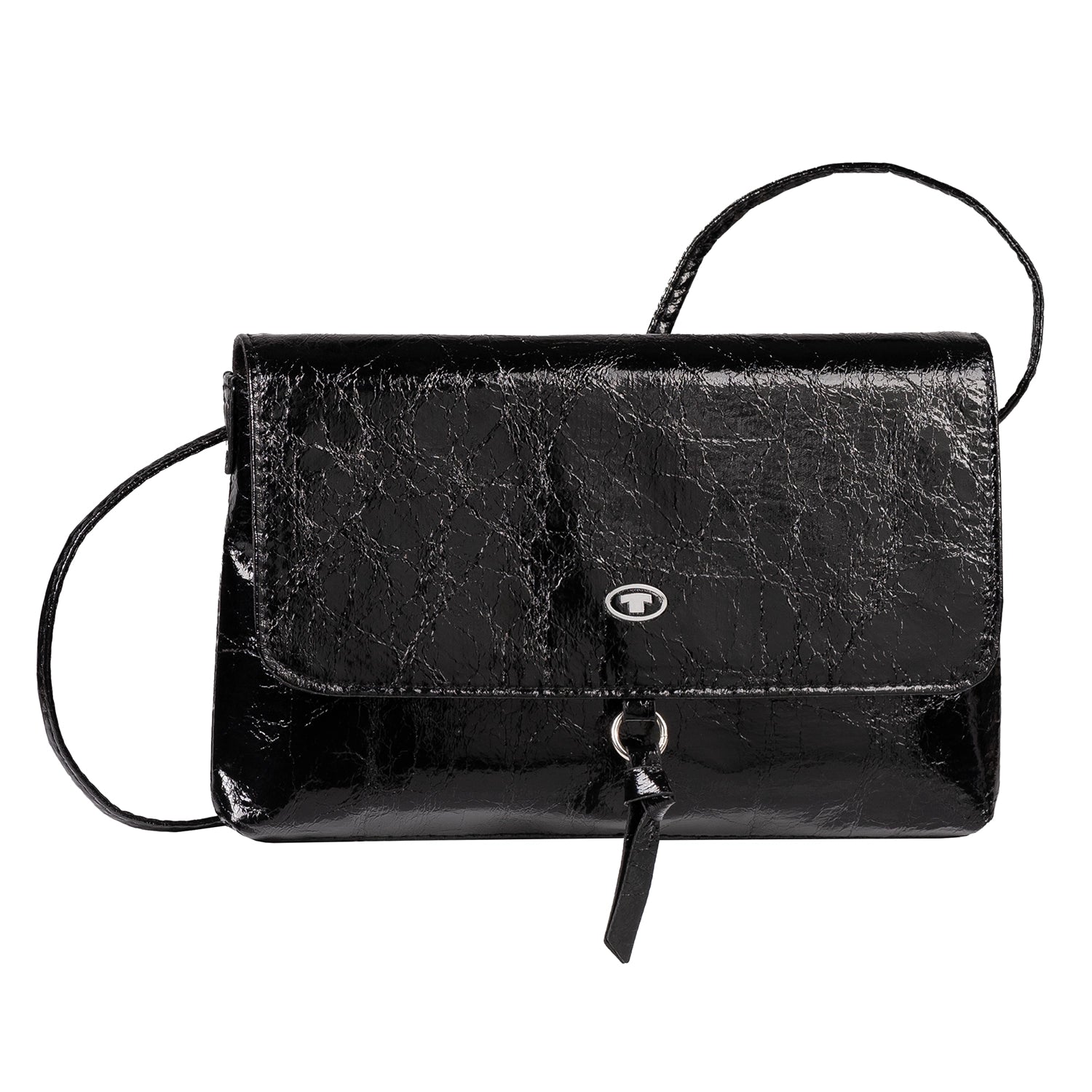 Tom Tailor Bags Flap Bag 20 cm - Black Patent