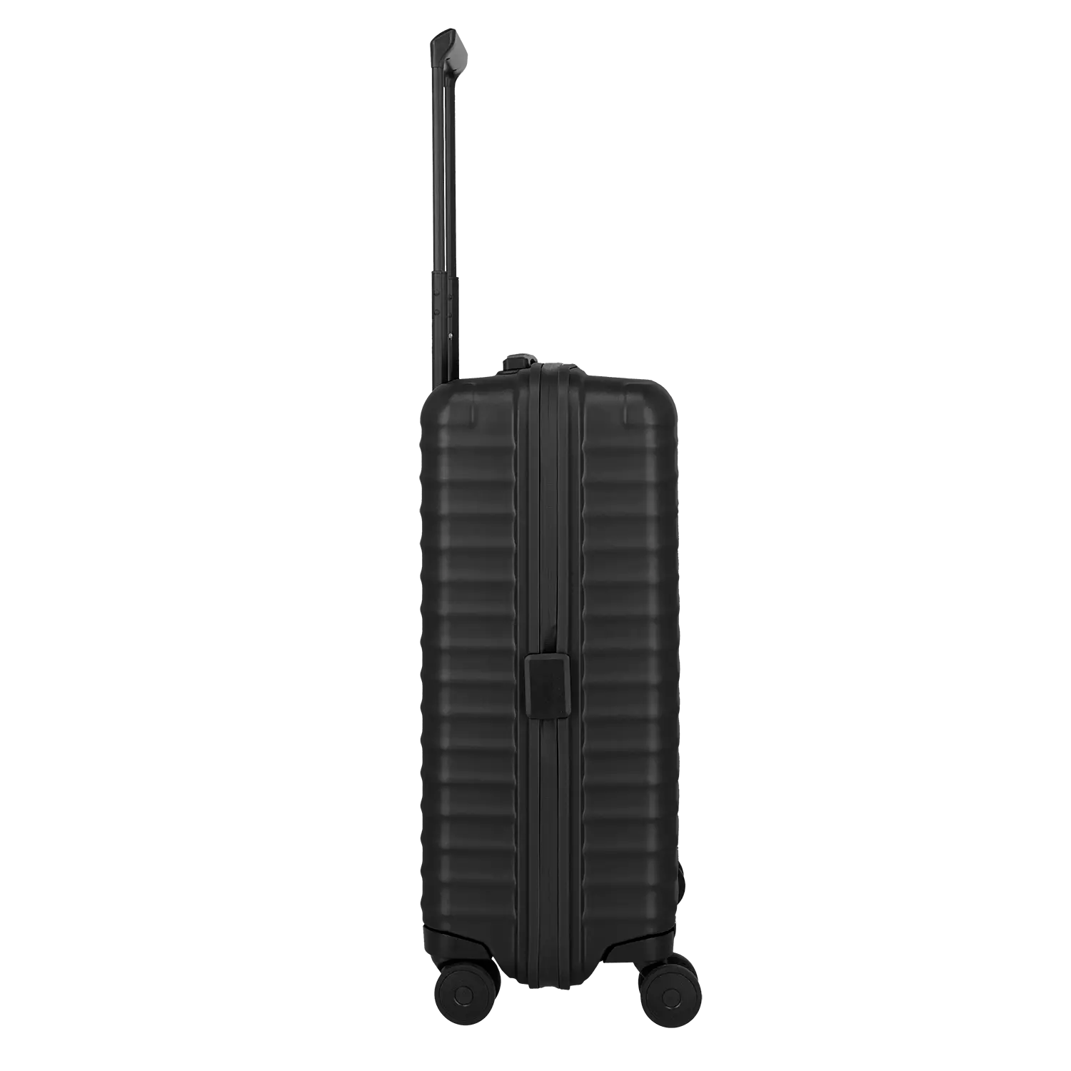Titan Upgrade 4-Rollen Trolley M 65 cm - Komplettansicht von der Seite Premium Reisekoffer Nightshade Black