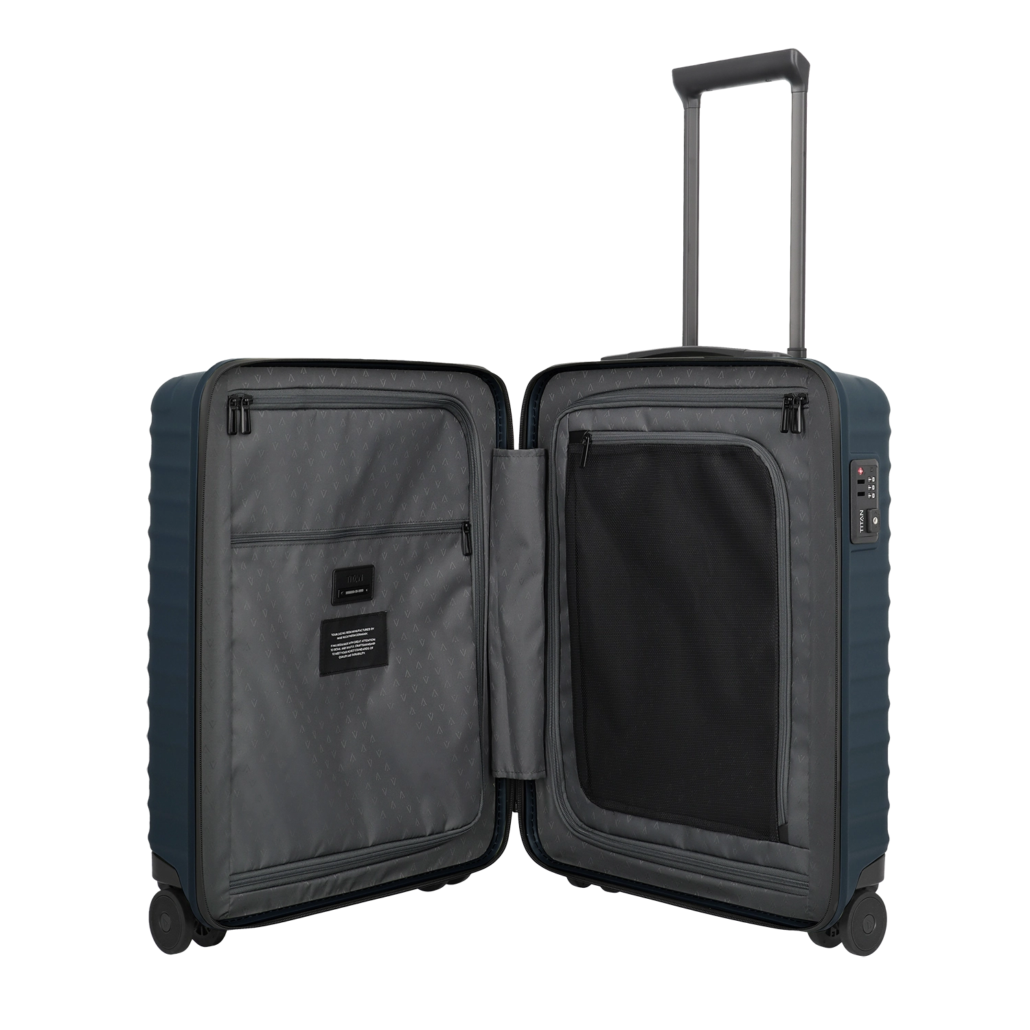 Titan Upgrade Trolley S20 55 cm - Innenausstattung mit optimierten Packfächern und Organisation