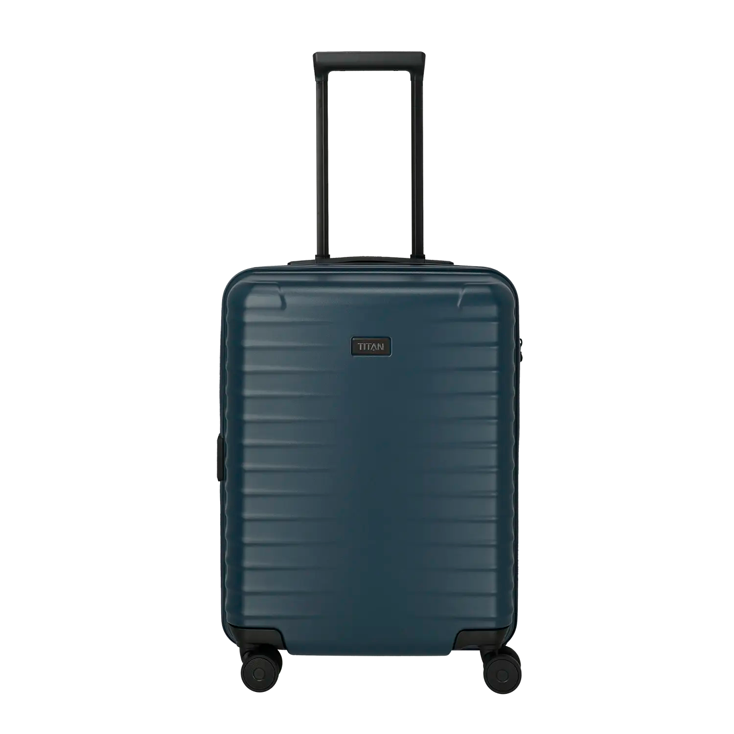 Kleiner Koffer Titan Upgrade 4-Rollen Trolley S20 55 cm Midnight Blue - Premium Handgepäck mit Teleskopgriff