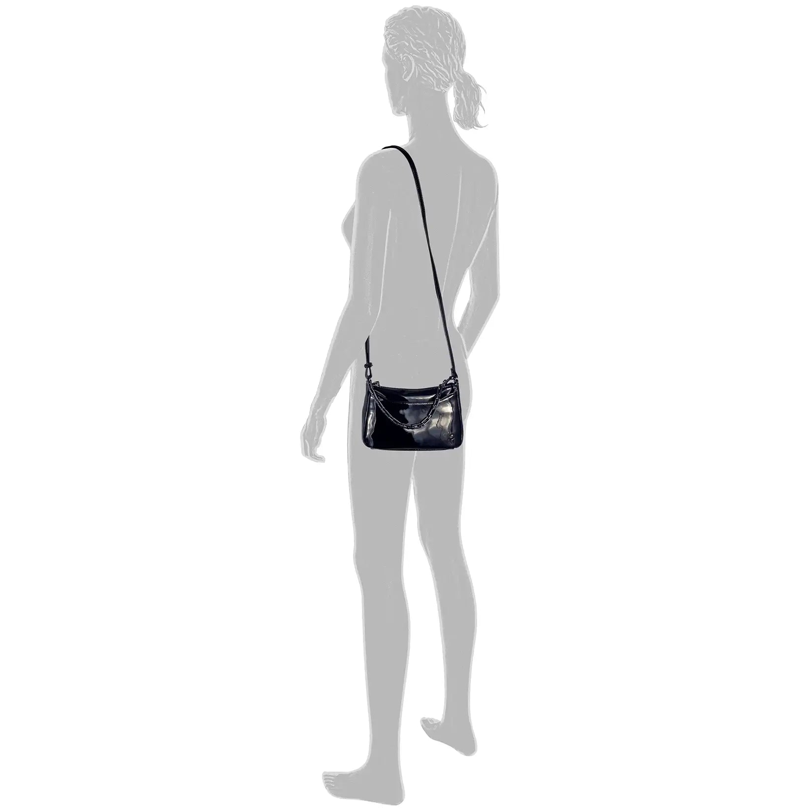 Tom Tailor Denim Cheryl Shoulder Bag 22 cm - Black Patent