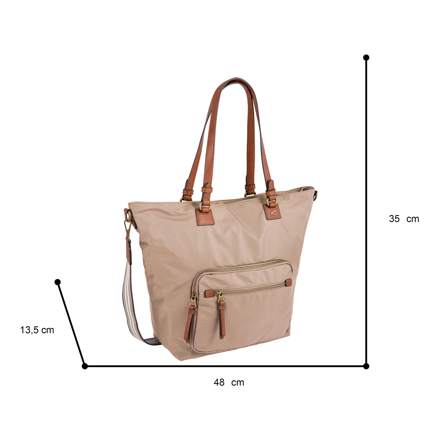 Camel Active Bari Zip Shopper L 48 cm - Beige