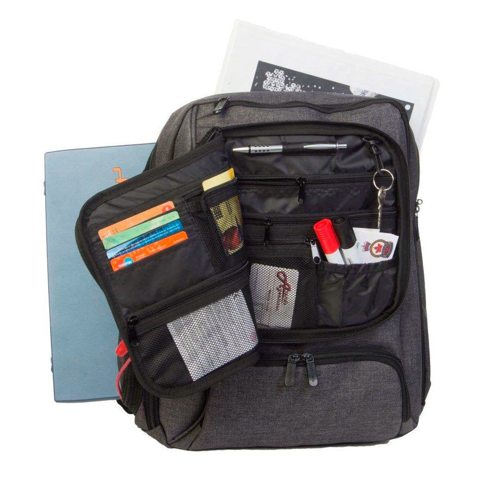 Dermata Laptop Rucksack Canvas 45 cm - Grau