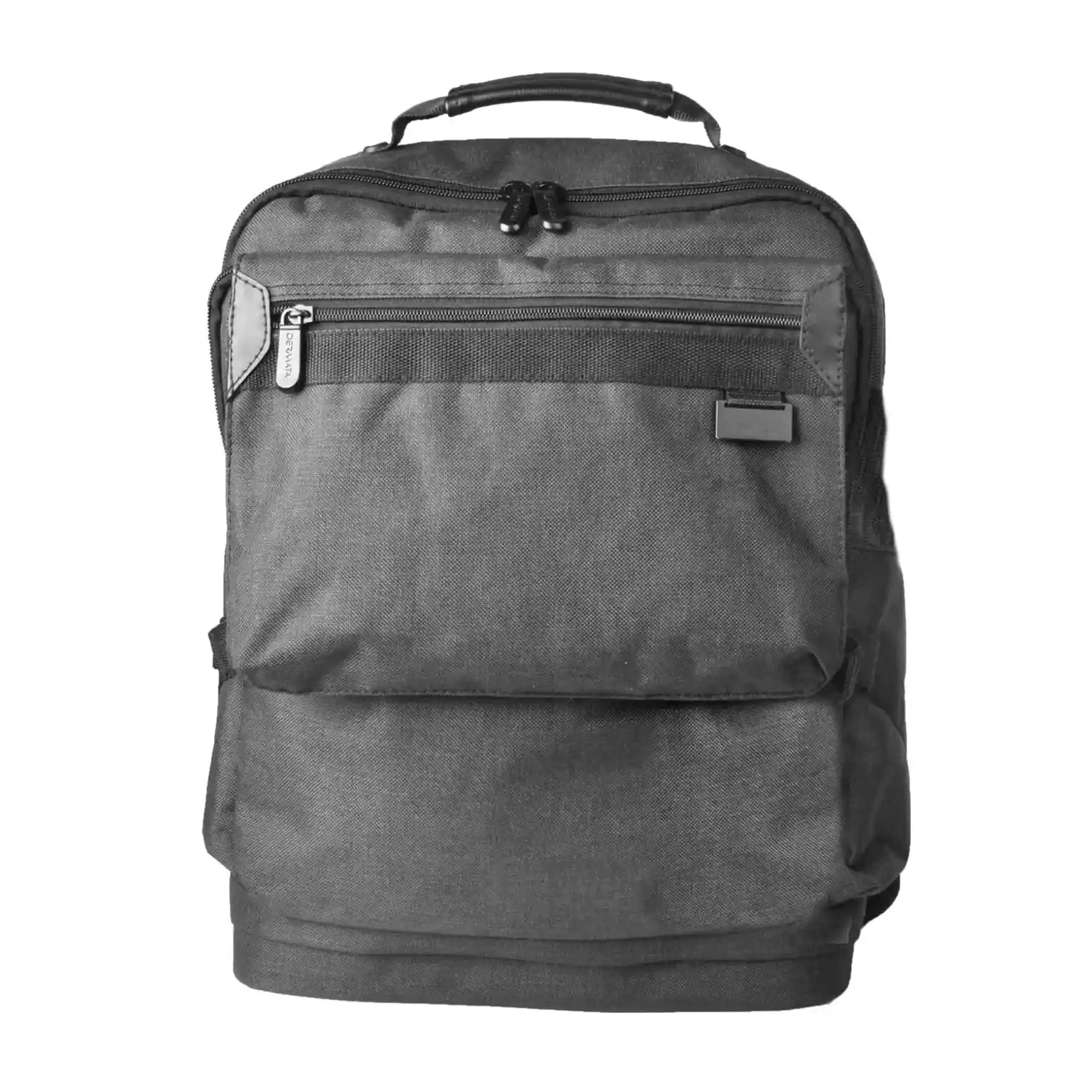 Dermata Rucksack mit Laptopfach Canvas 43 cm - Schwarz