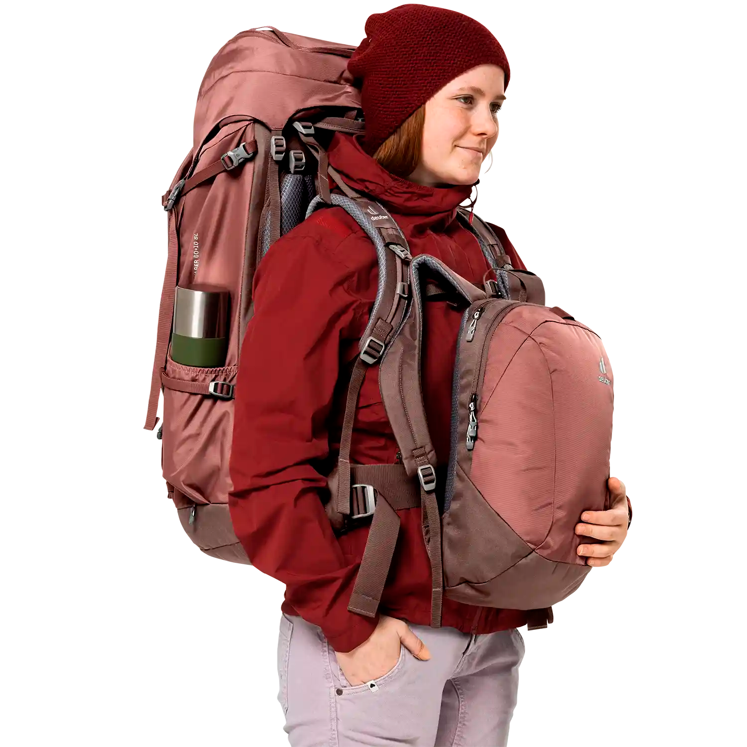 Deuter Travel Voyager 60 + 10 SL travel backpack 80 cm - Caspia-Raisin