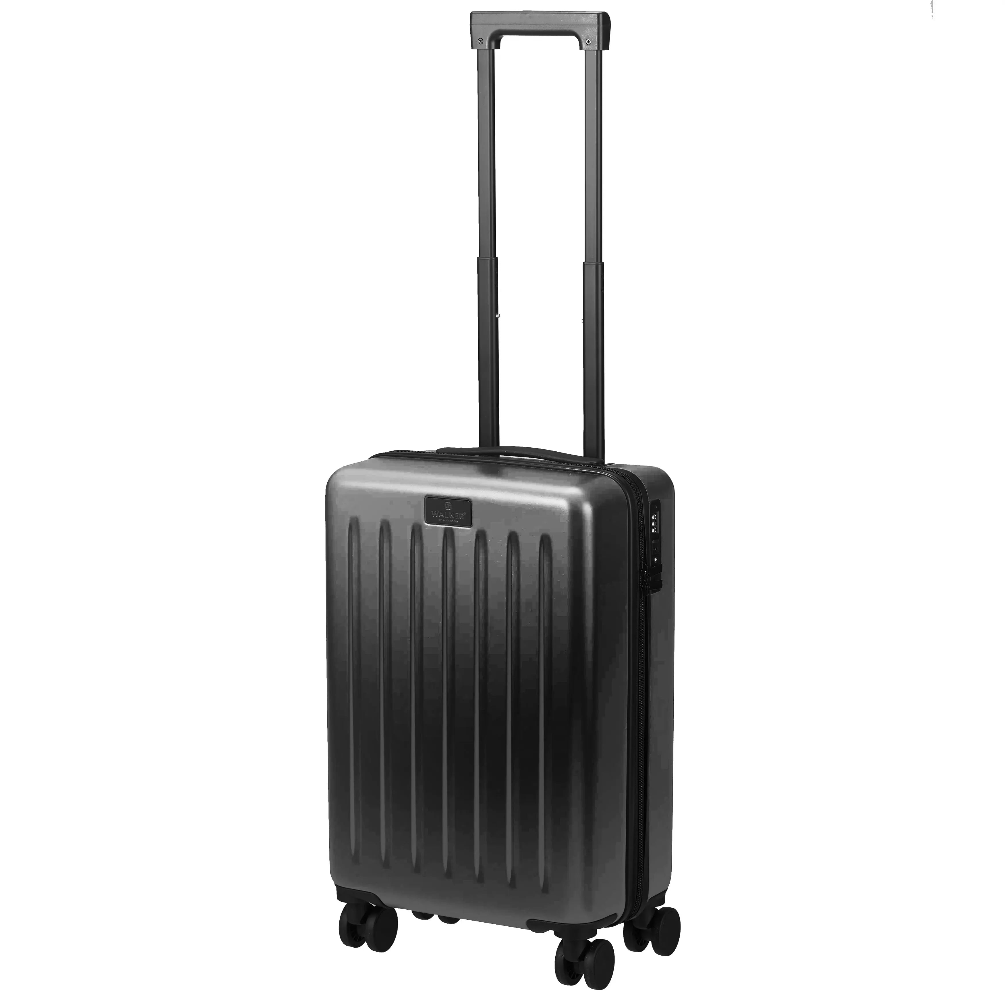 Valise cabine 4 roues Walker Florida 55 cm - Anthracite