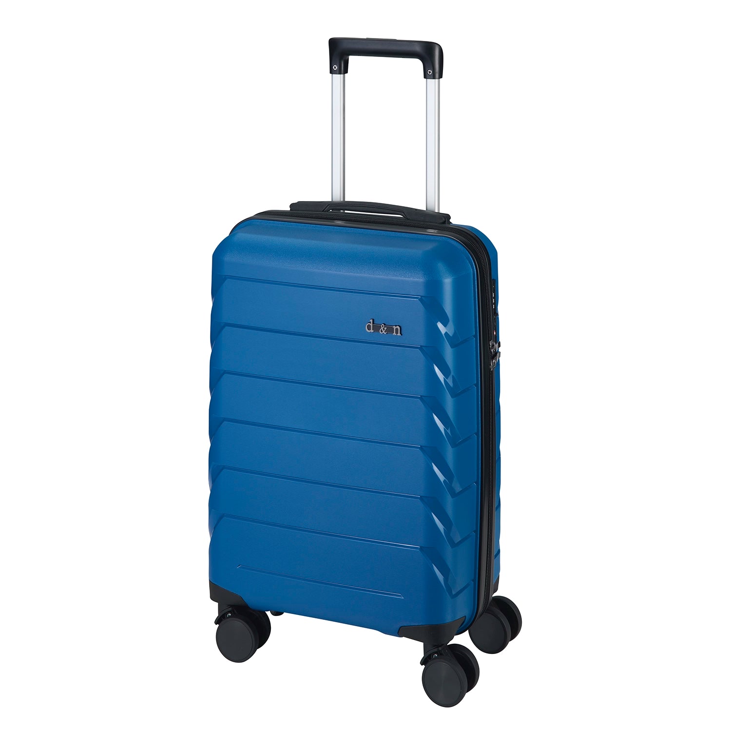 d&n Travel Line 4100 4-Rollen Trolley 74 cm - Blue