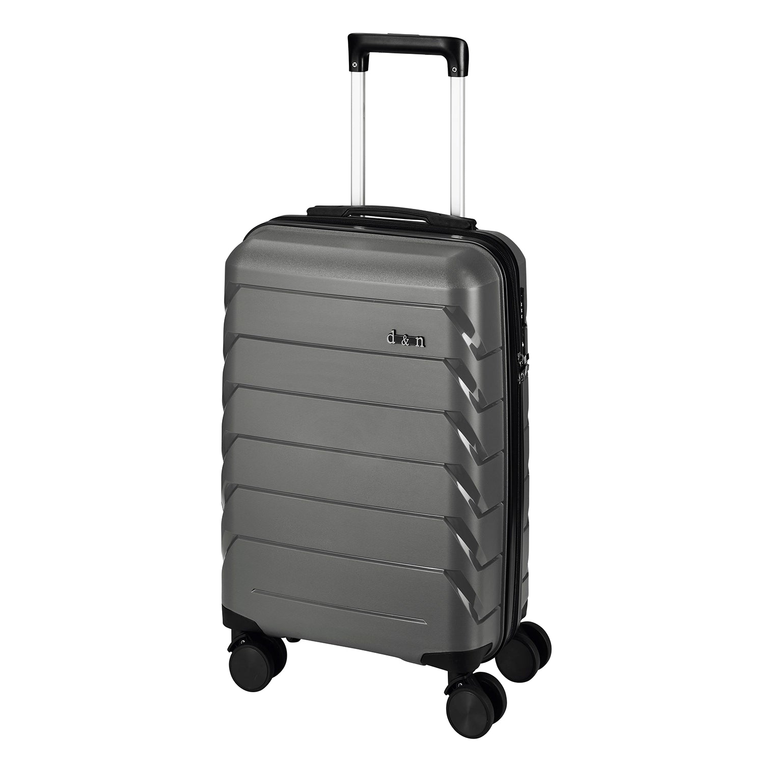 d&n Travel Line 4100 4-Rollen Trolley 64 cm - Grey