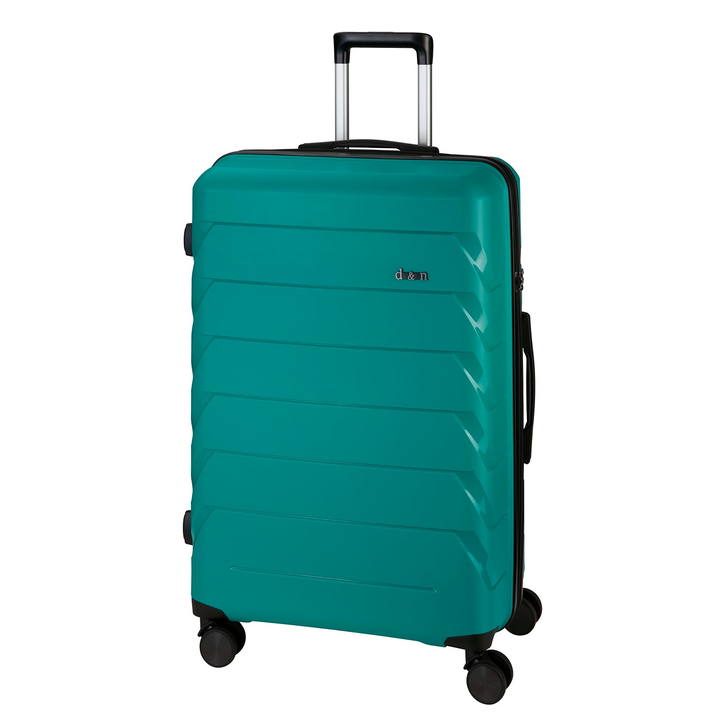 d&n Travel Line 4100 4-Rollen Trolley 74 cm - Petrol