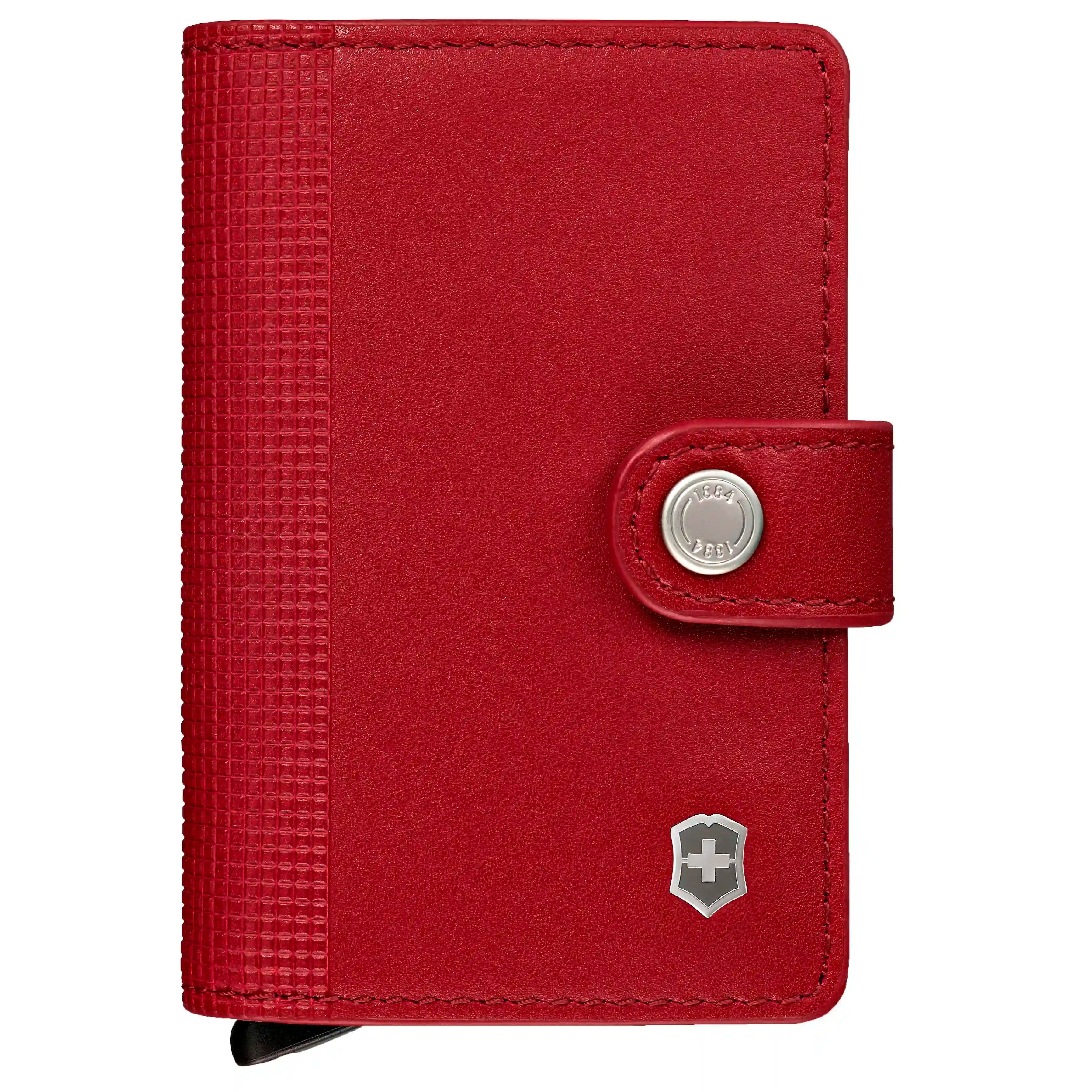 Victorinox Altius Secrid Leather Card Wallet 10 cm - Victorinox Red