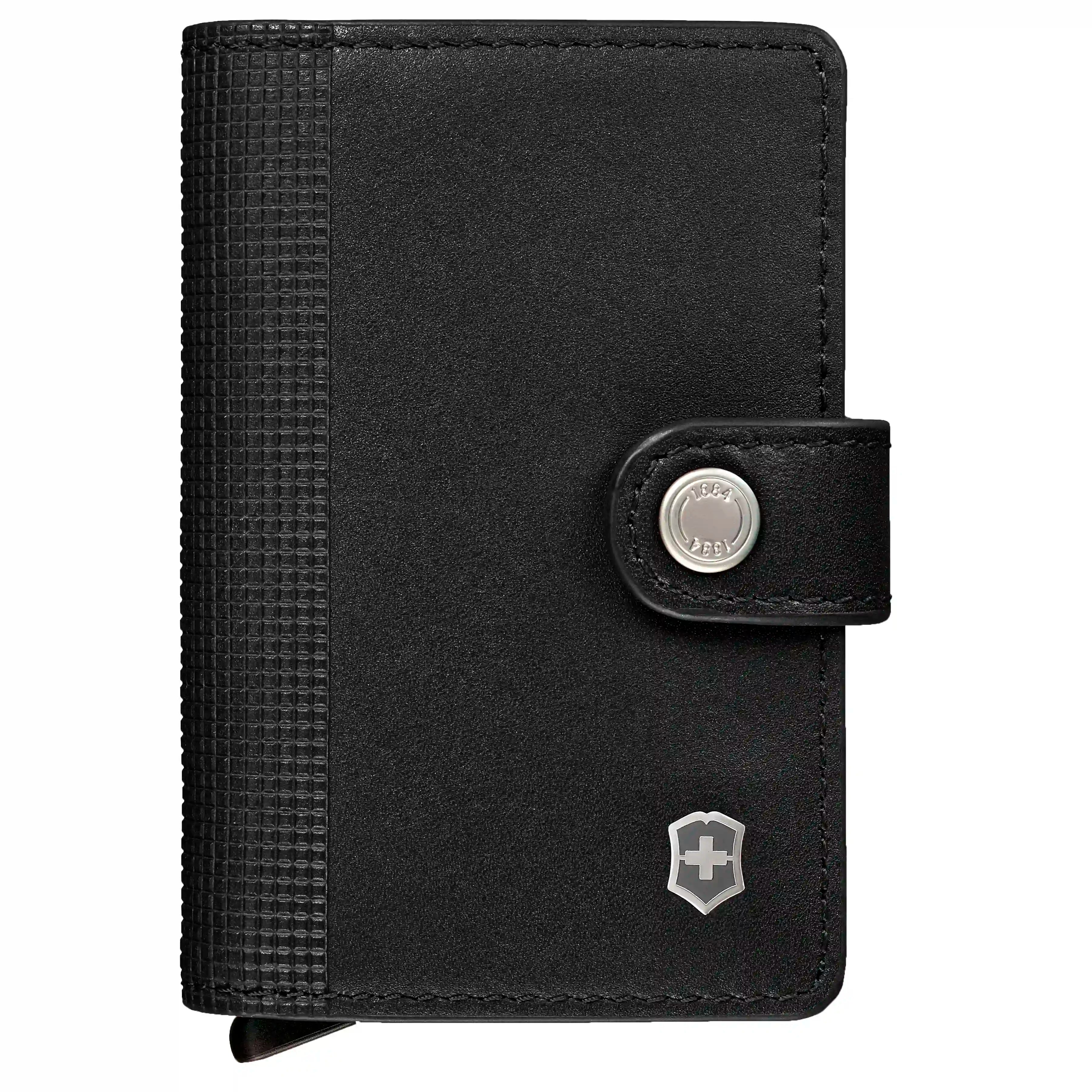 Victorinox Altius Secrid Leather Card Wallet 10 cm - Black