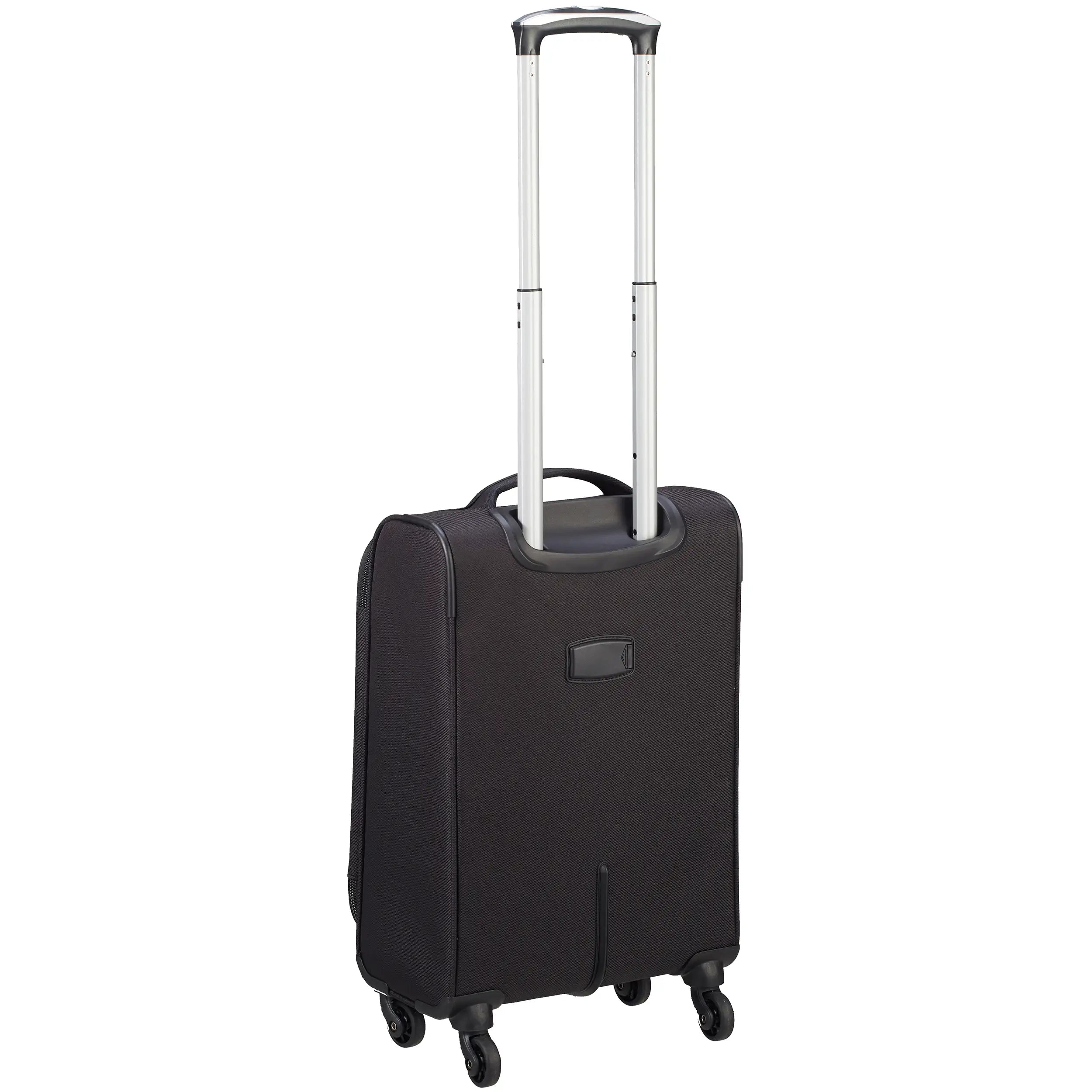 d&amp;n Travel Line 6804 chariot cabine 4 roues 55 cm - noir