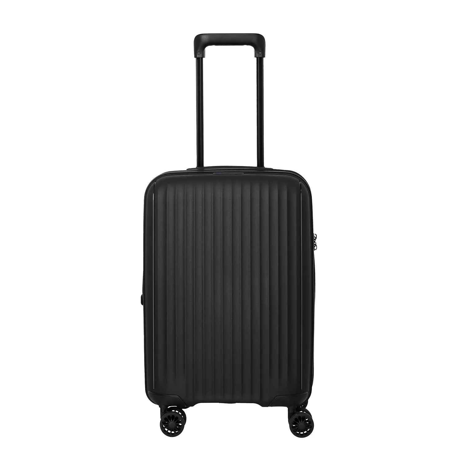 Travelite Skymate Kabinentrolley 55 cm Schwarz – leichter 4-Rollen Handgepäckkoffer für Flugreisen