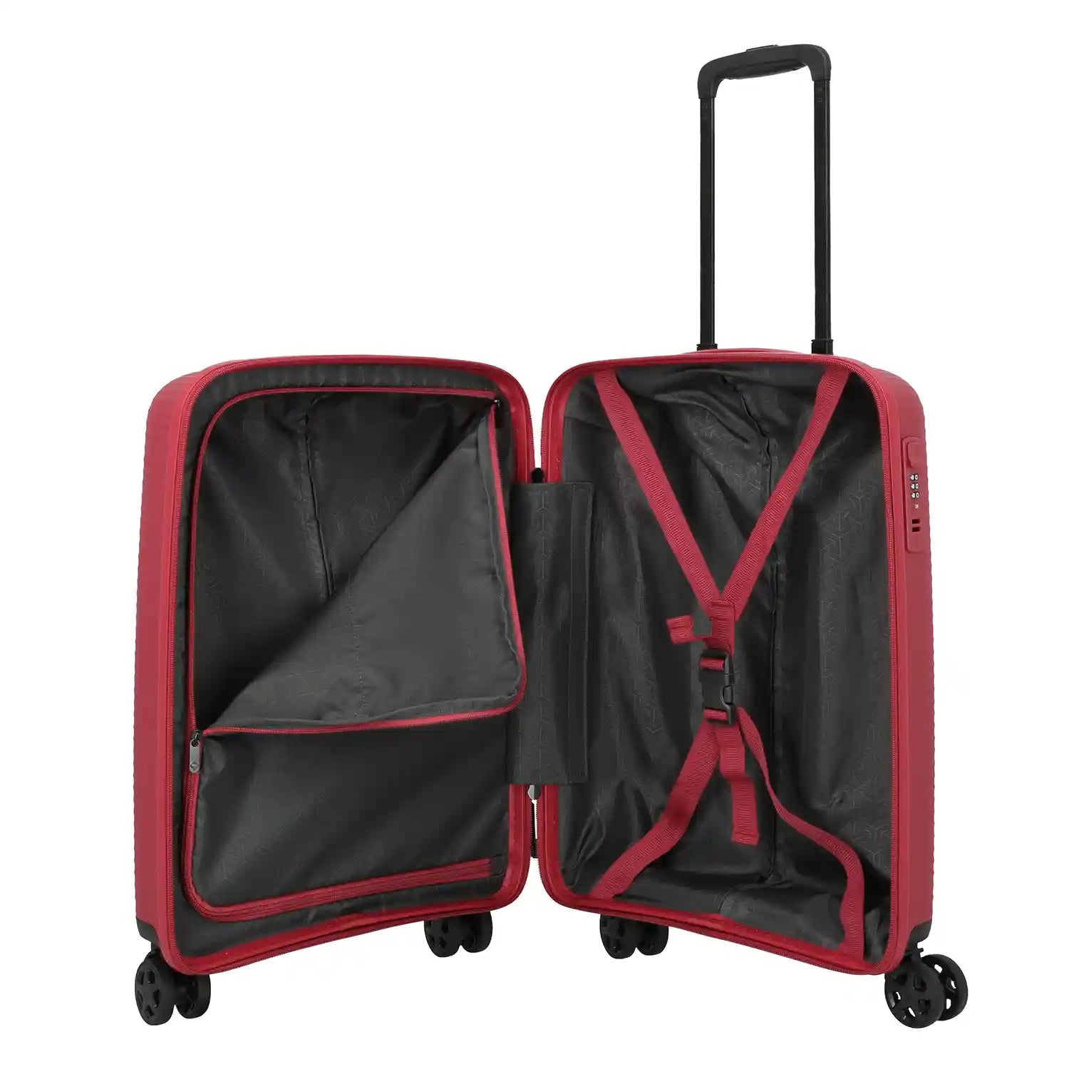 Travelite Air Stripe 4-Rollen Trolley S 55 cm - Red