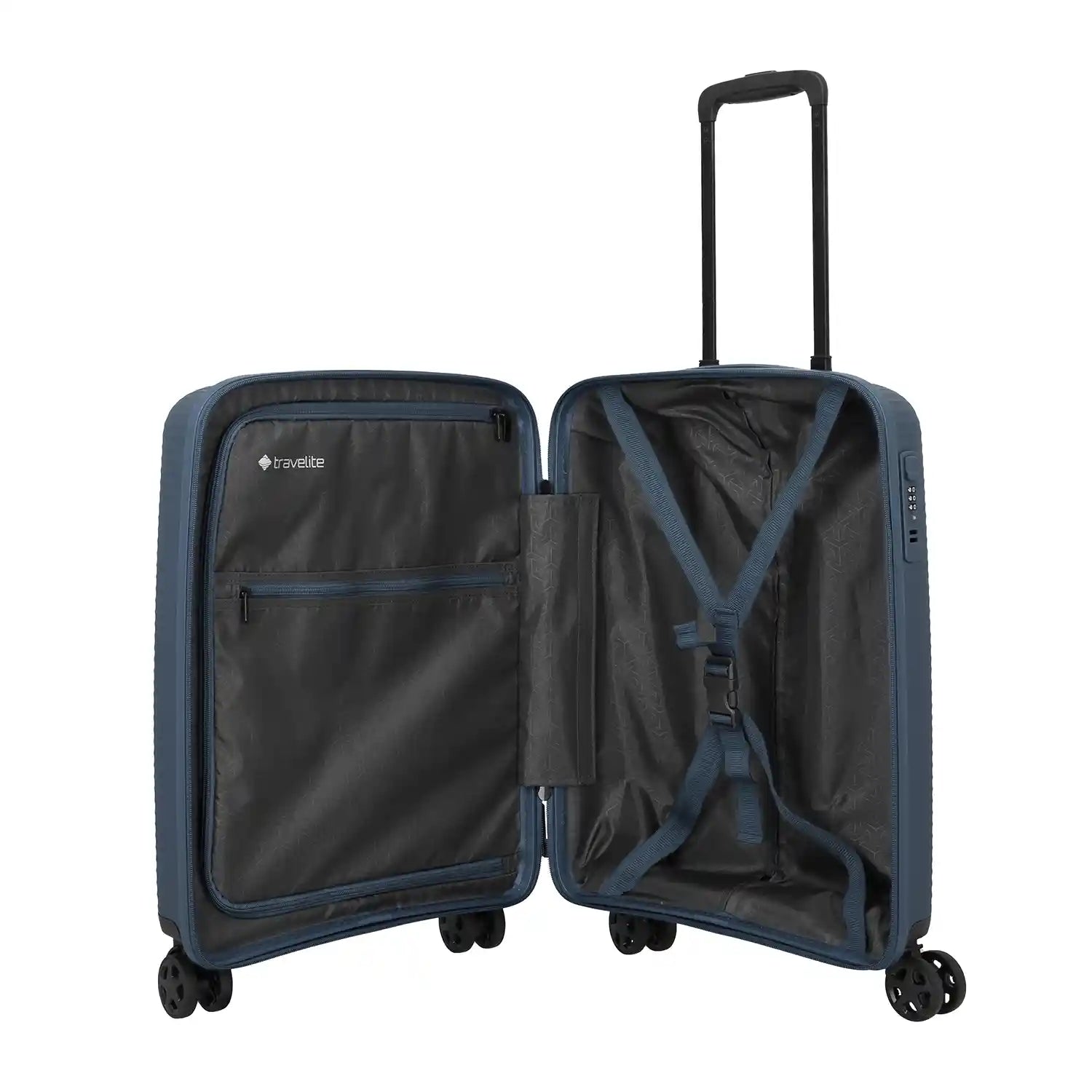 Travelite Air Stripe 4-Rollen Trolley S 55 cm - Navy