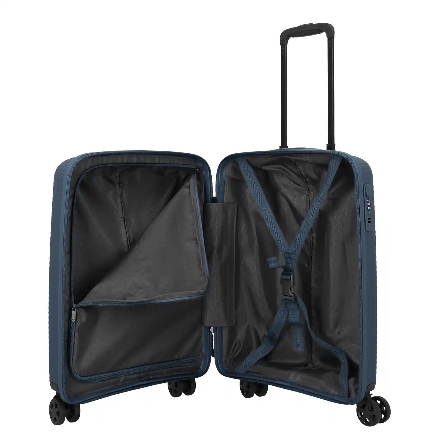 Travelite Air Stripe 4-Rollen Trolley S 55 cm - Navy
