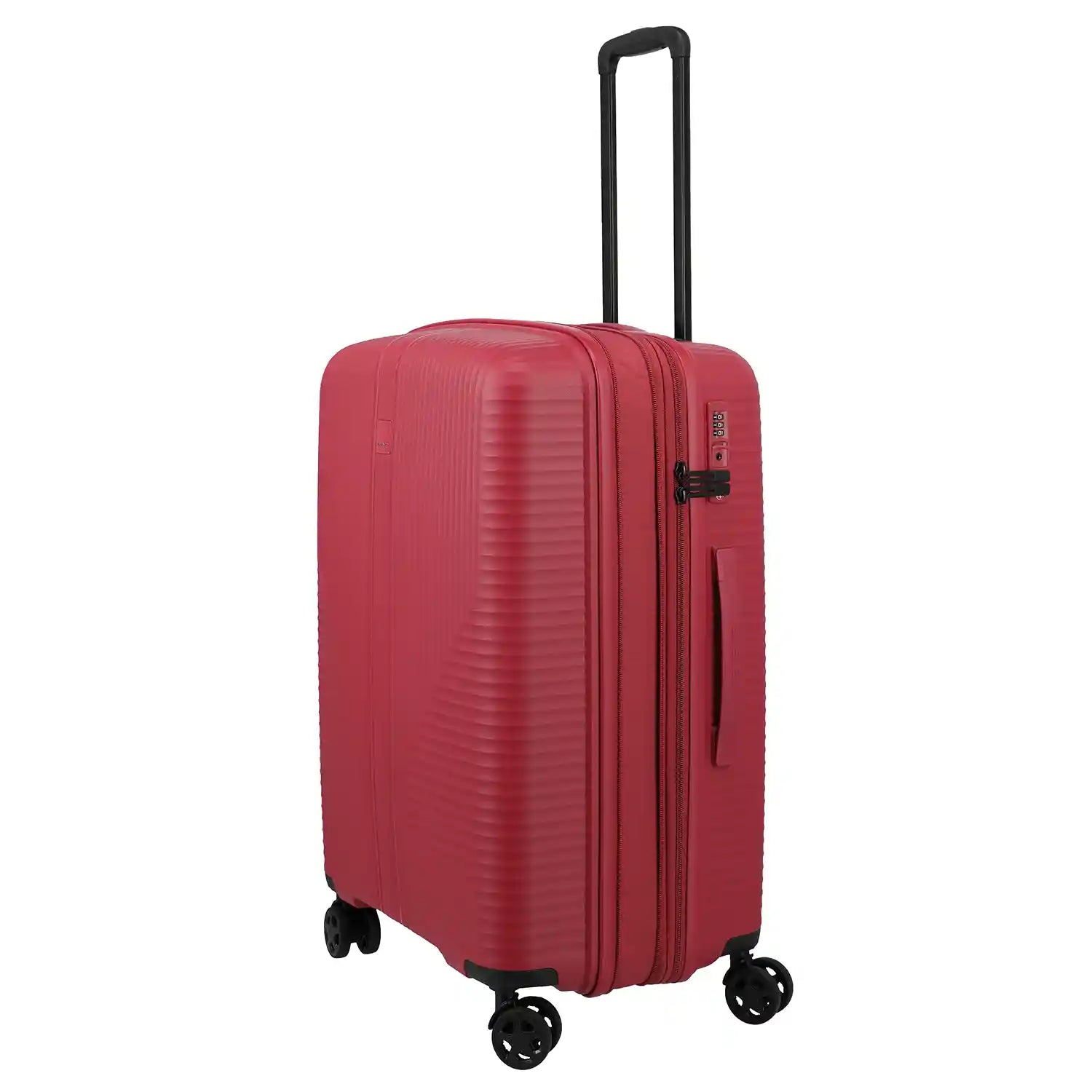 Travelite Air Stripe 4-Rollen Trolley M exp. 66 cm - Red