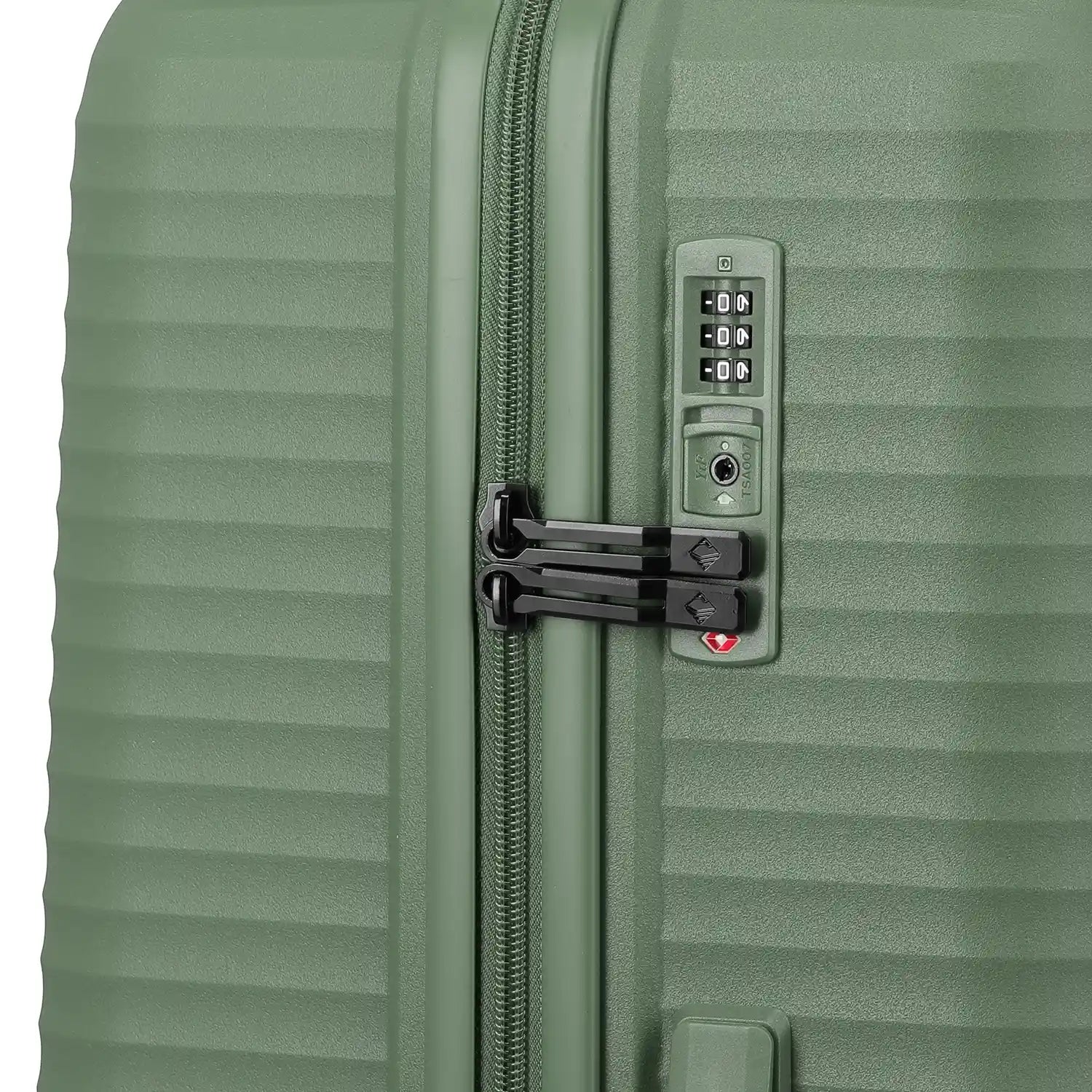 Travelite Air Stripe 4-Rollen Trolley L 77 cm - Green