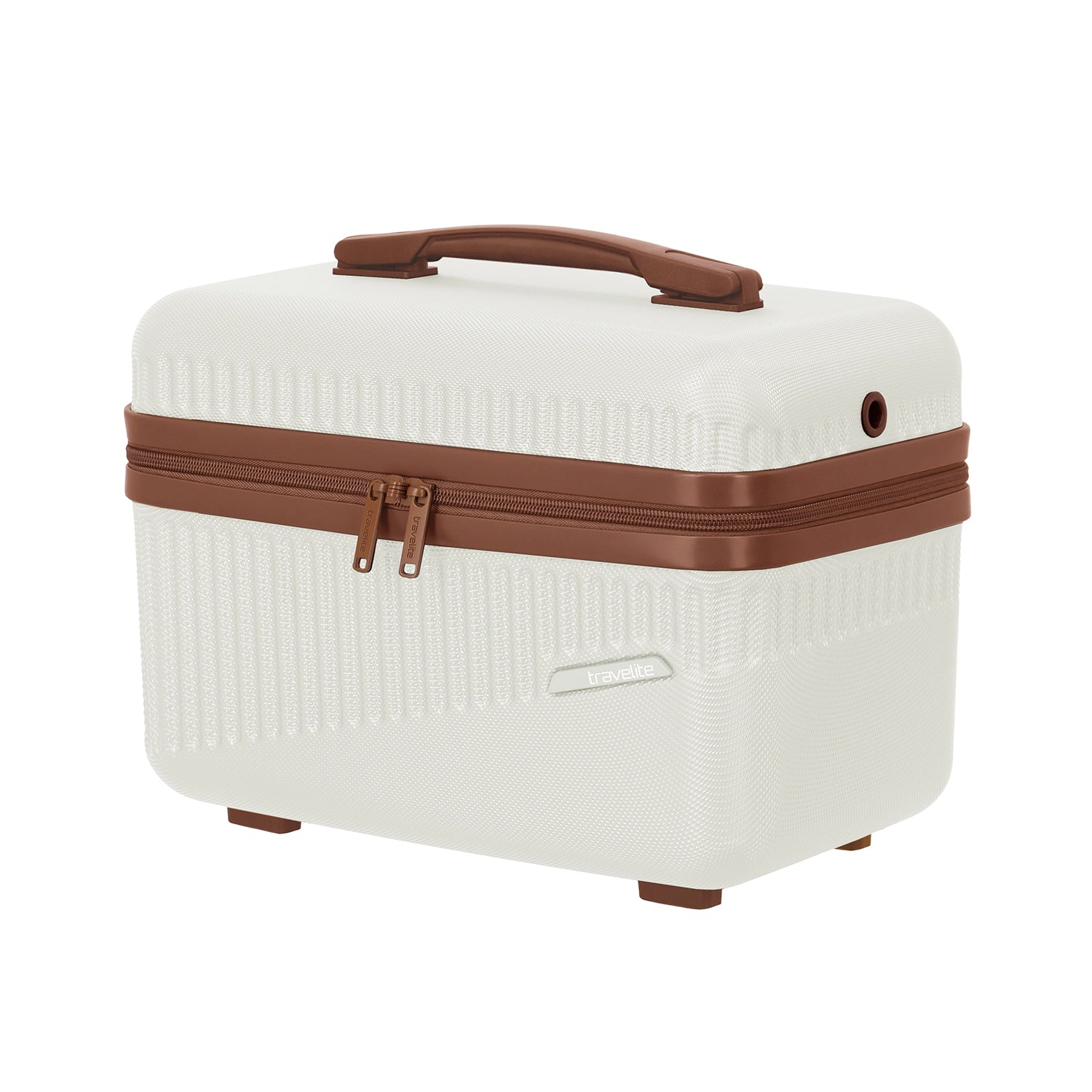 Travelite Bali Beautycase 36 cm - White/Cognac