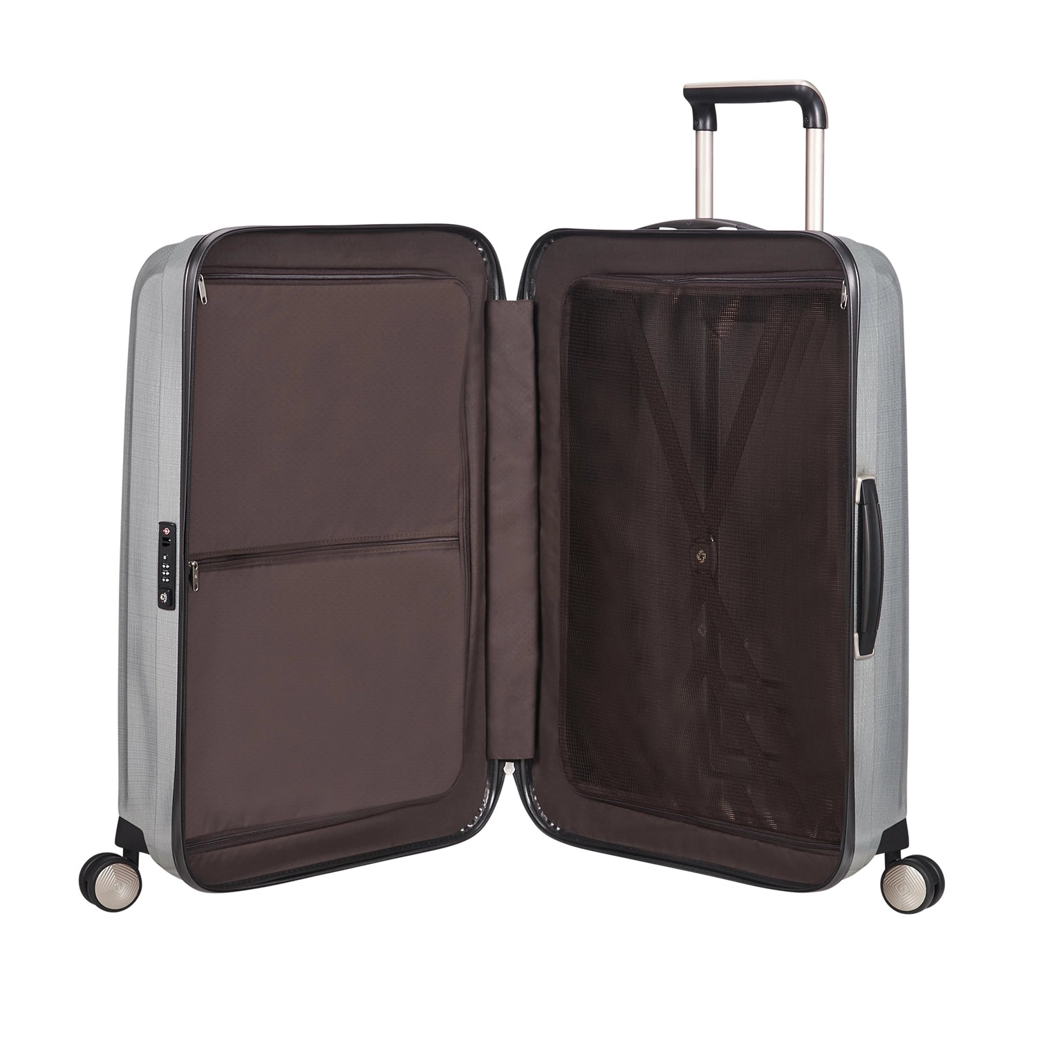 Samsonite Lite-Cube 4-Rollen-Trolley 76 cm - Silver