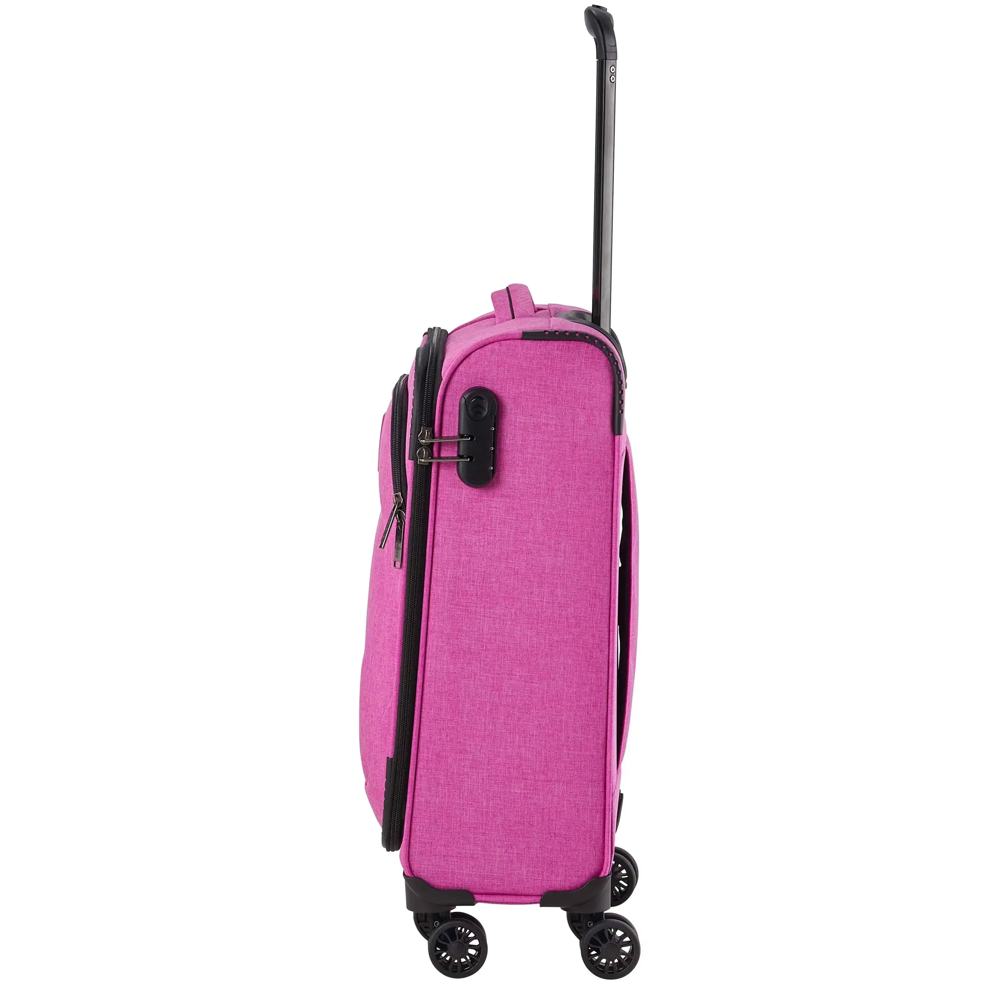 Travelite Adria 4-wheel cabin trolley 55 cm - pink