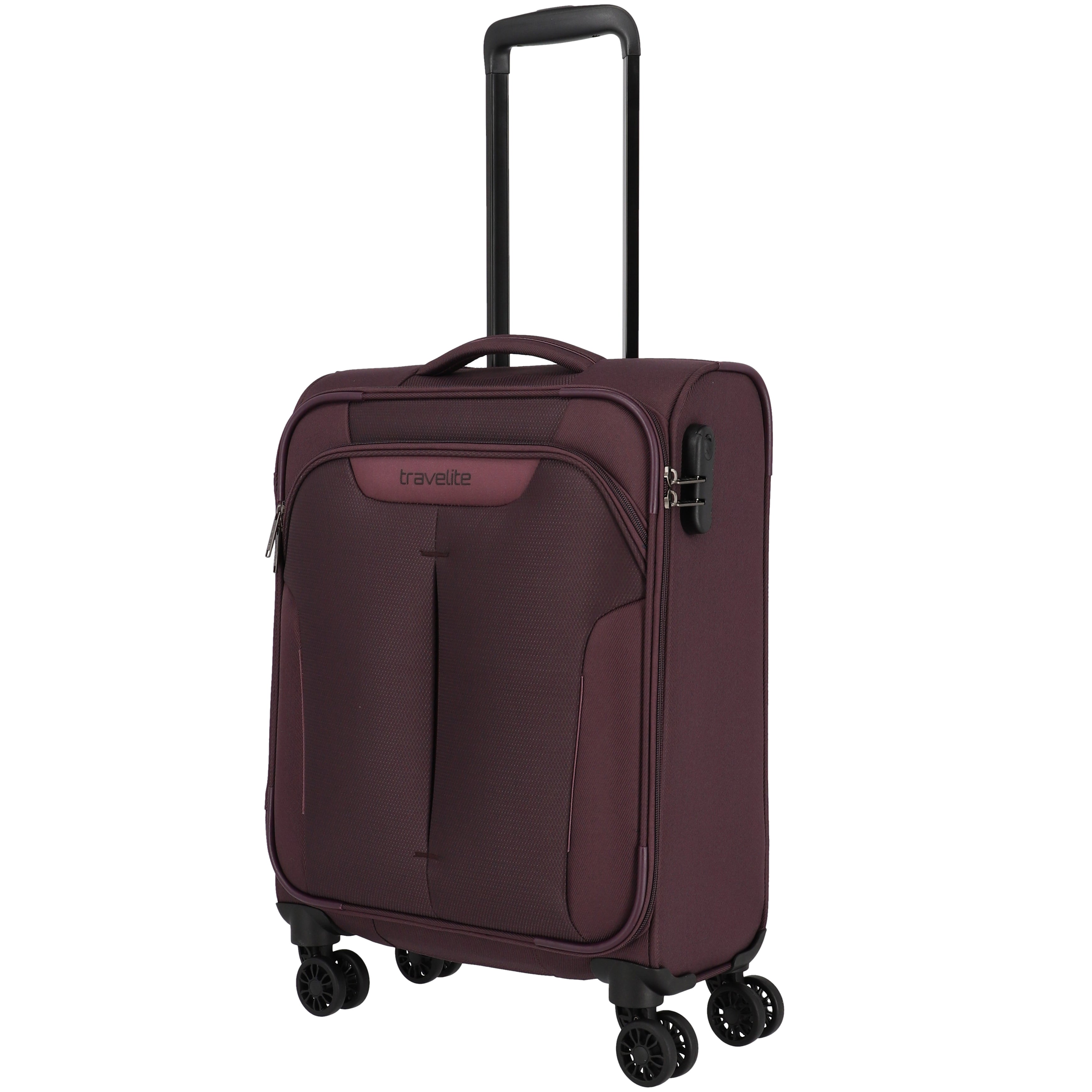 Travelite Croatia 4-wheel cabin trolley 55 cm - eggplant