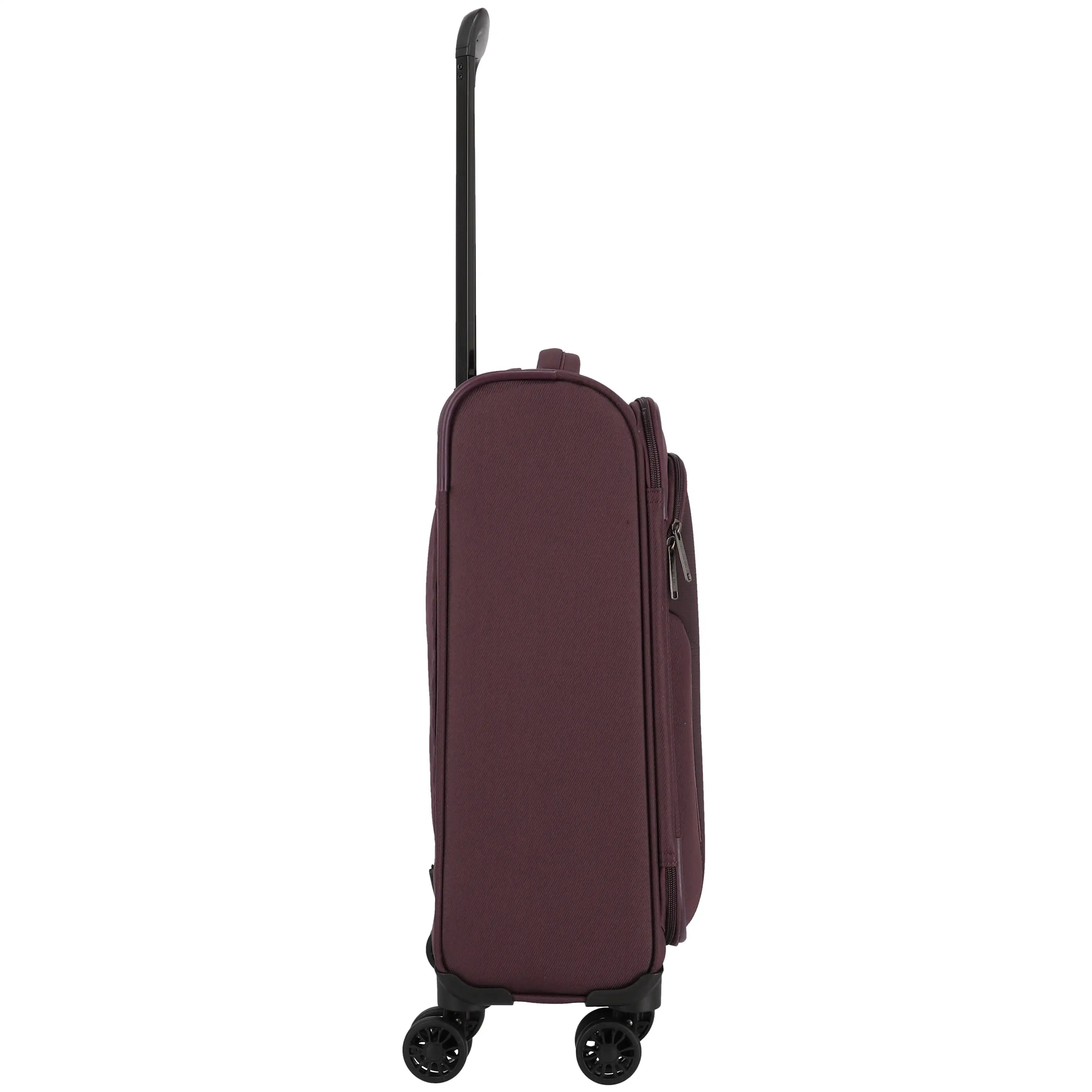 Travelite Croatia 4-Rollen Kabinentrolley 55 cm - Aubergine