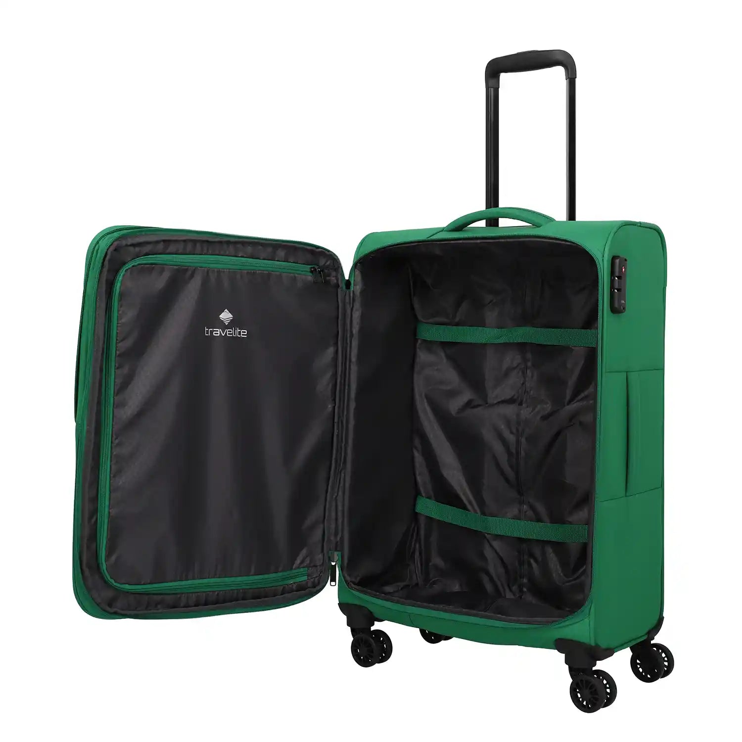 Travelite Rügen 4-Rollen Trolley M 67 cm - Mittelblau