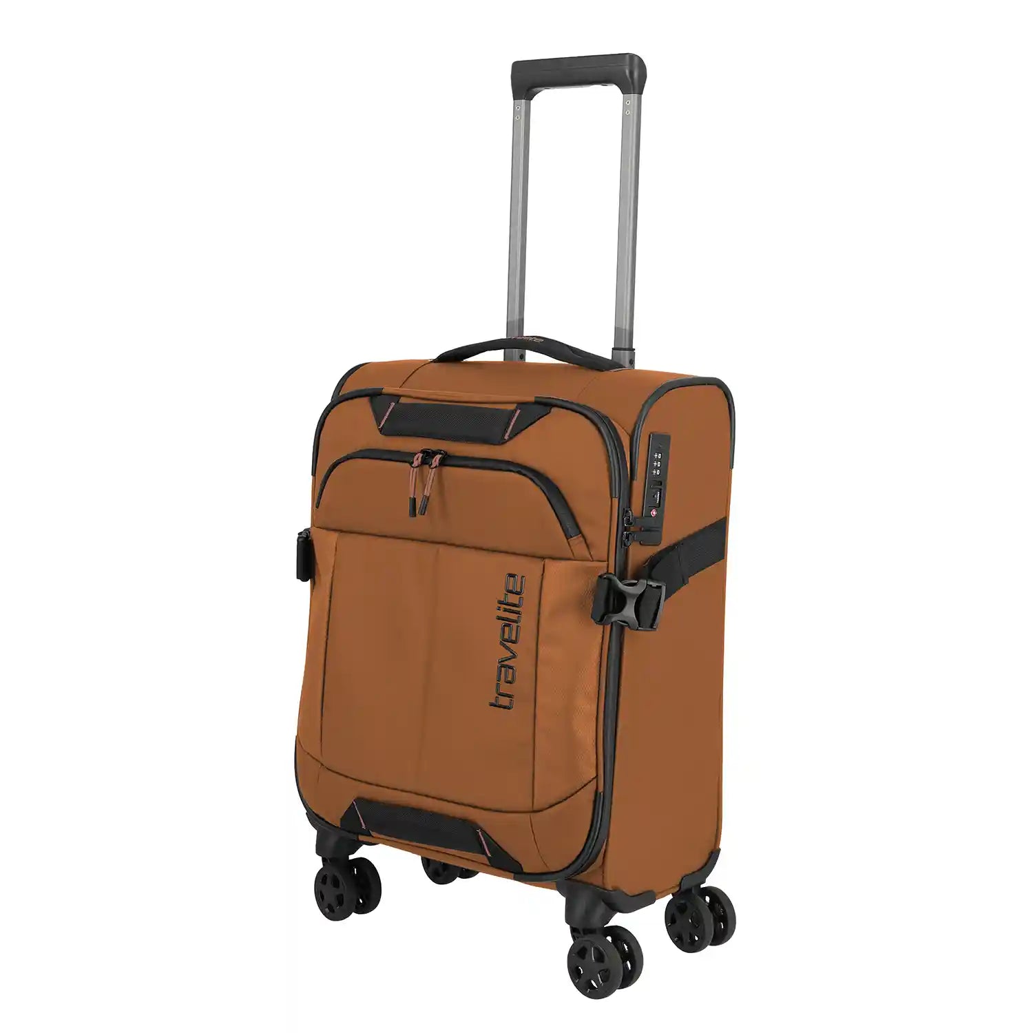 Frontansicht Travelite Briize 4-Rollen Trolley S 55 cm in Curry