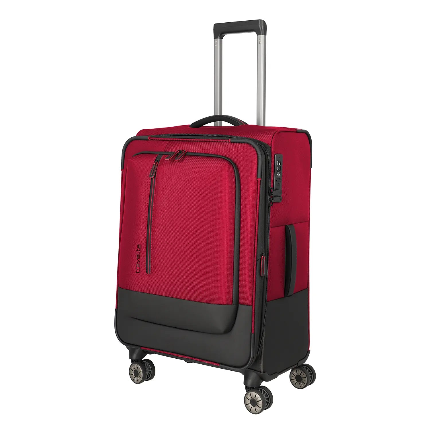Travelite Crosslite 5.0 4-Rollen Trolley M 66 cm - Red