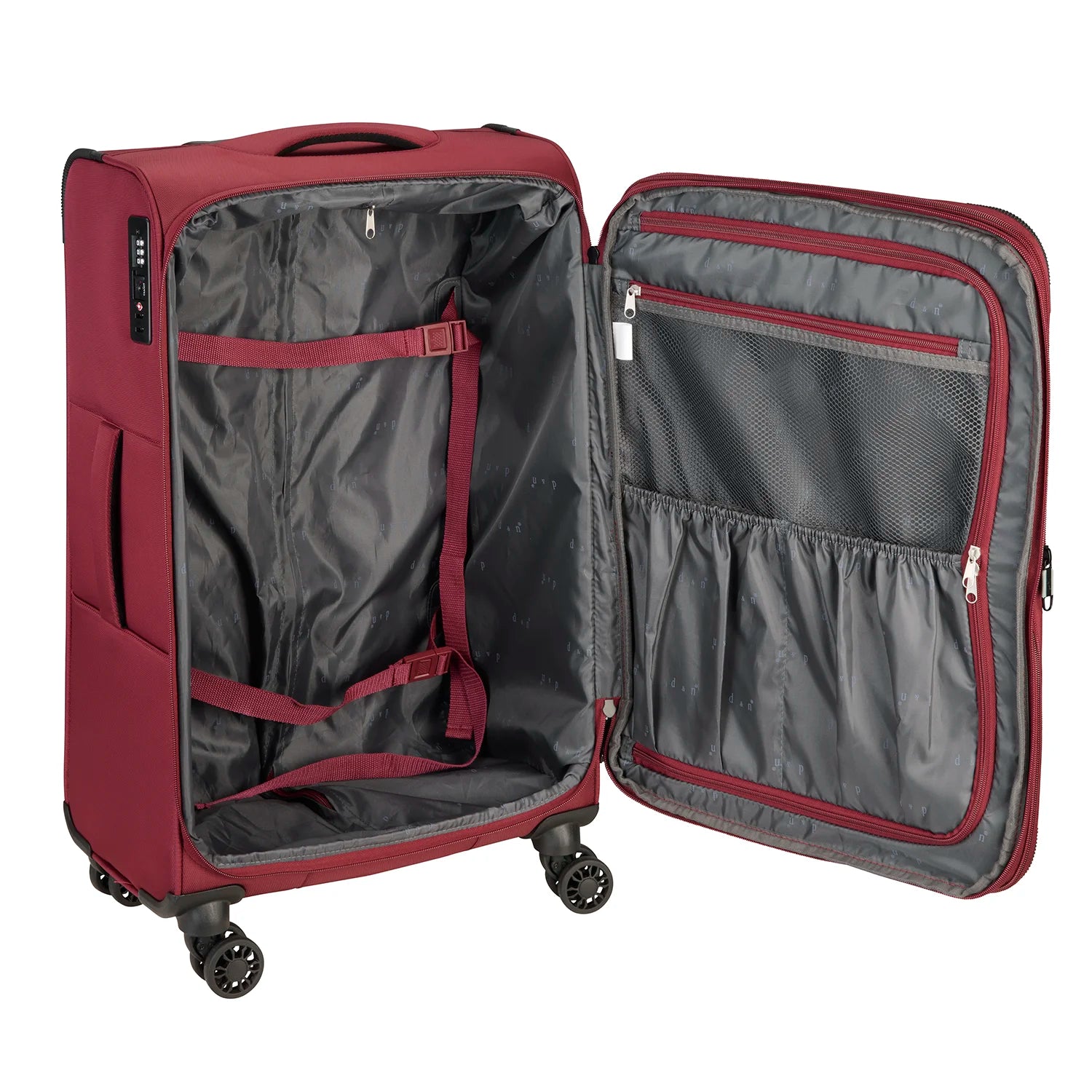 d&n Travel Line 9504 4-Rollen Kabinentrolley S 55 cm - Black