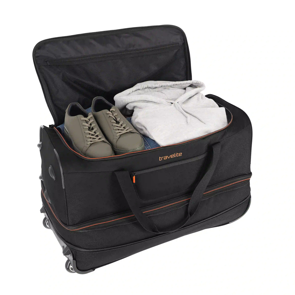 Travelite Basics Trolley Reisetasche 70 cm - schwarz Travelite - koffer - direkt.de