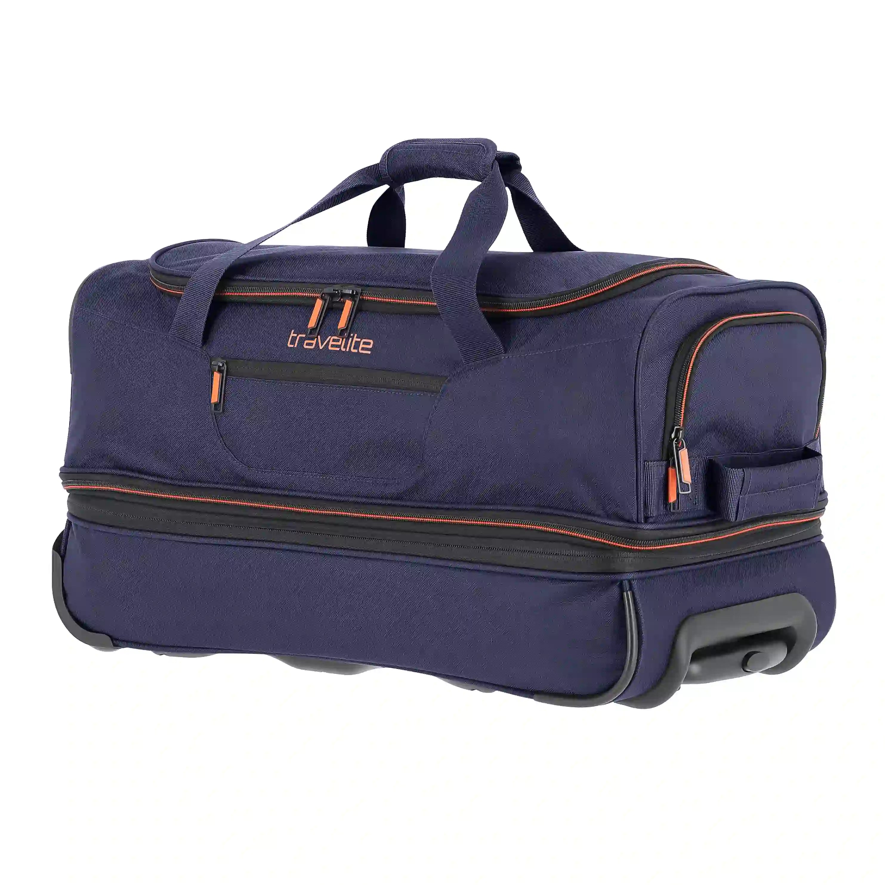 Travelite Basics Trolley Reisetasche 55 cm - marine - orange Travelite - koffer - direkt.de