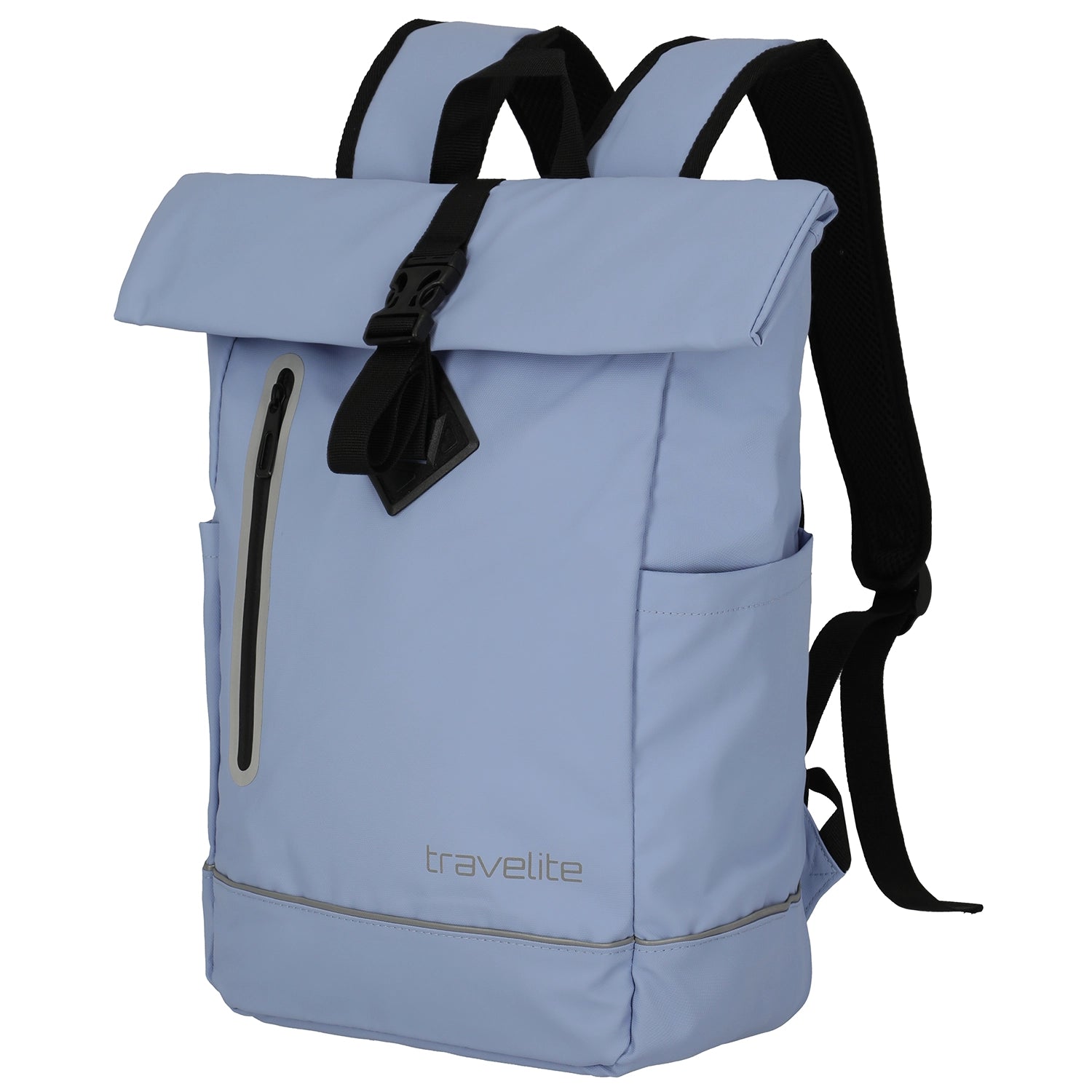 Travelite Basics Roll-Up Rucksack Plane 48 cm - Hellblau