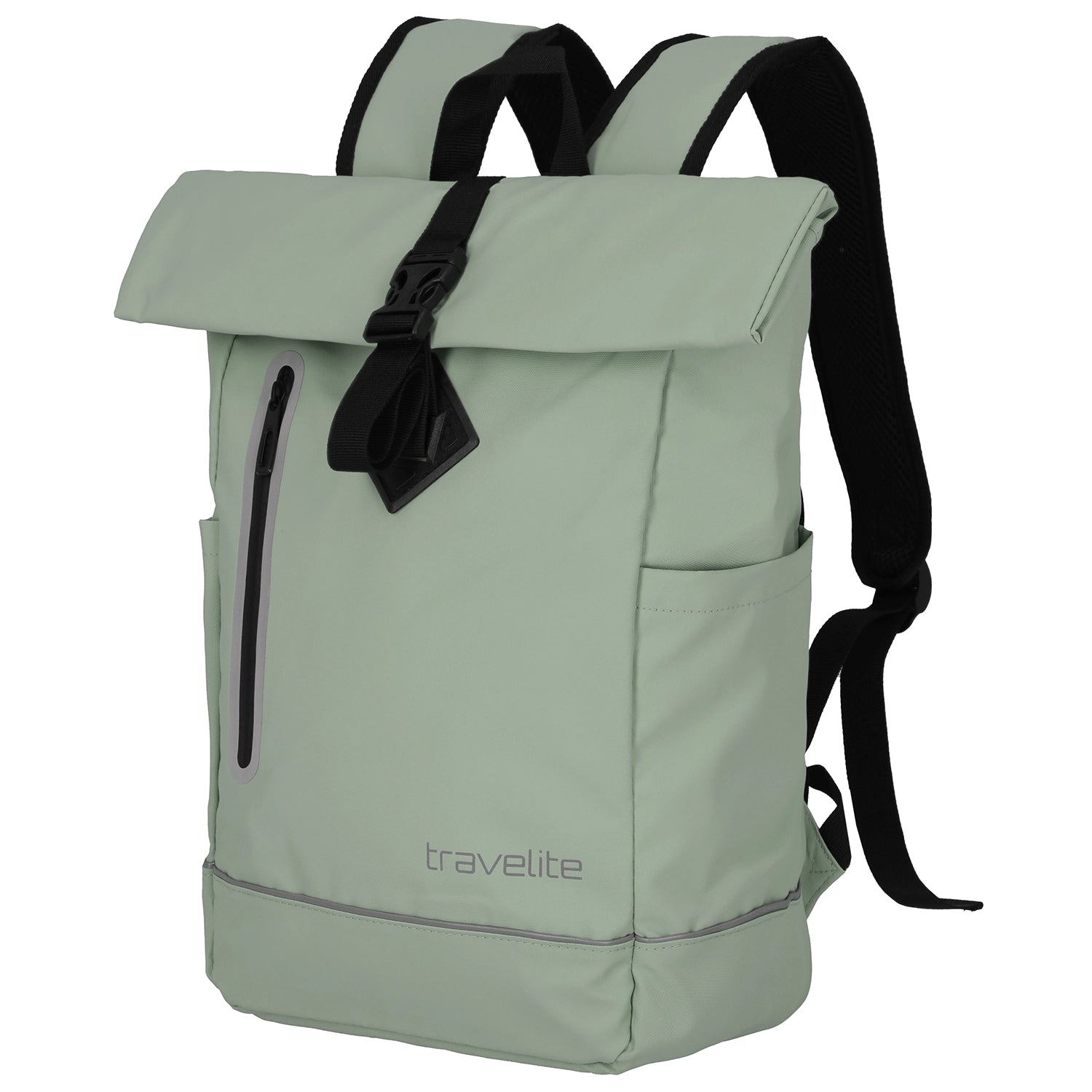 Travelite Basics Roll-Up Rucksack Plane 48 cm - Hellgrün