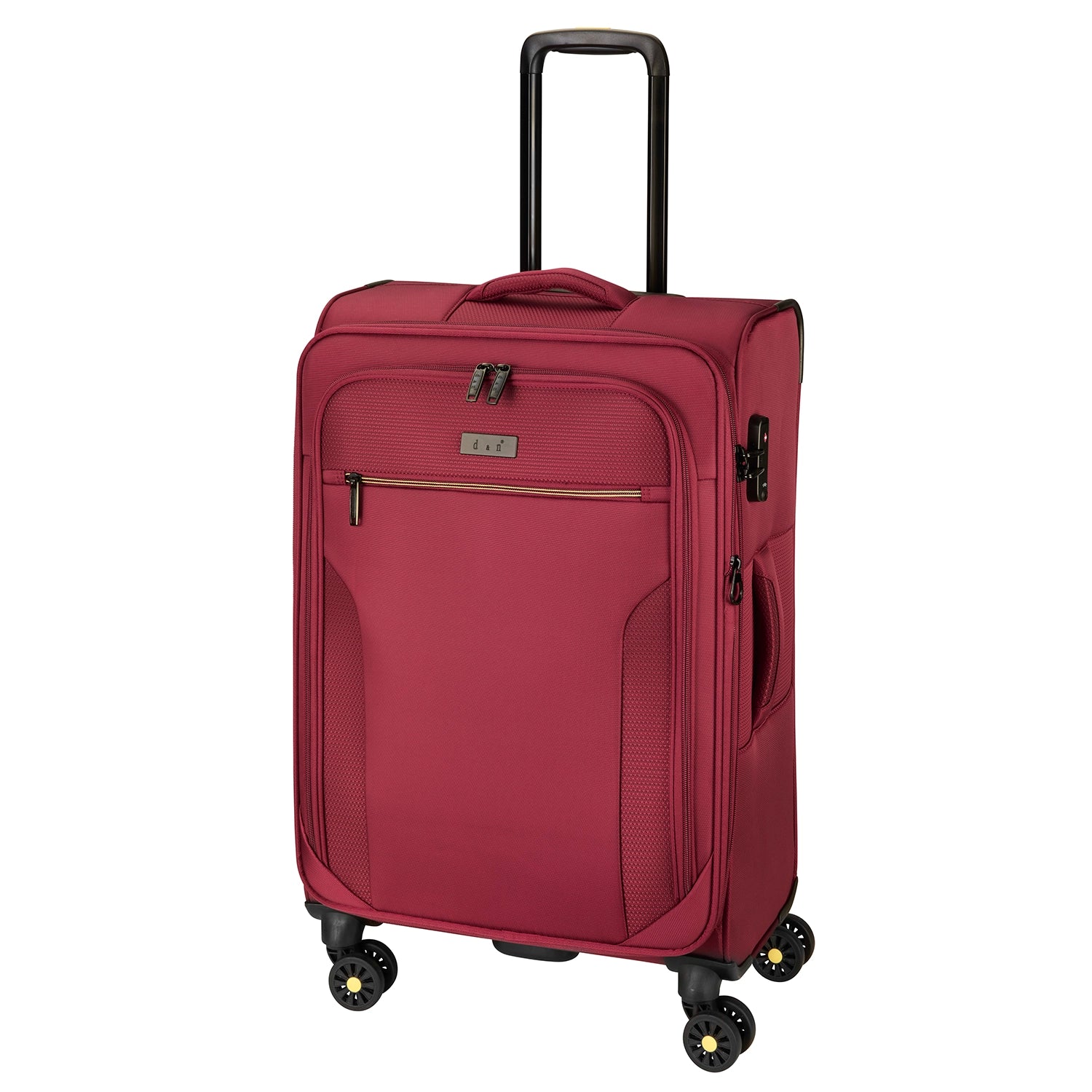 d&n Travel Line 9704 4-Rollen Kabinentrolley 55 cm - Dark Red