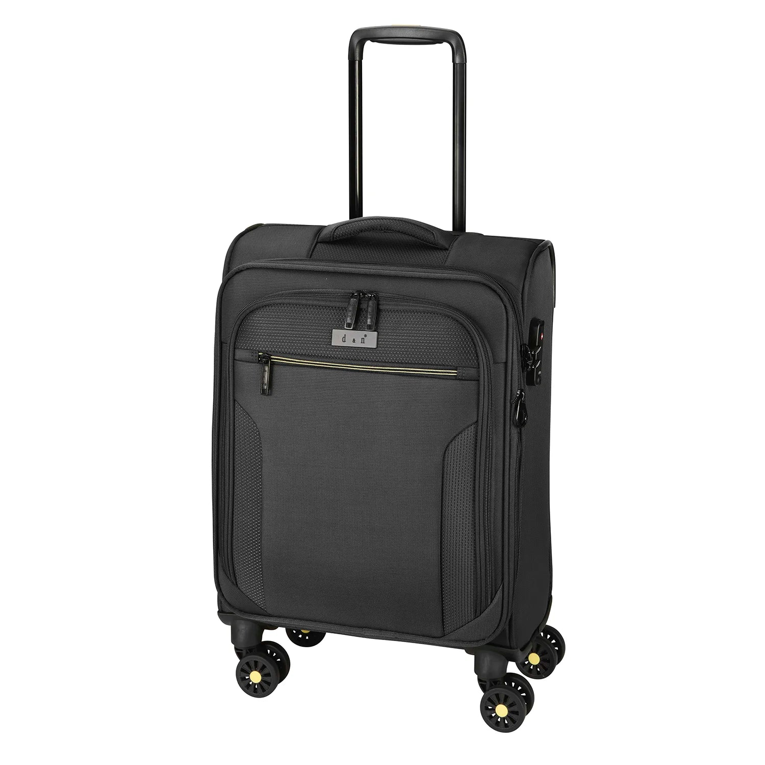 d&n Travel Line 9704 4-Rollen Kabinentrolley 55 cm - Black