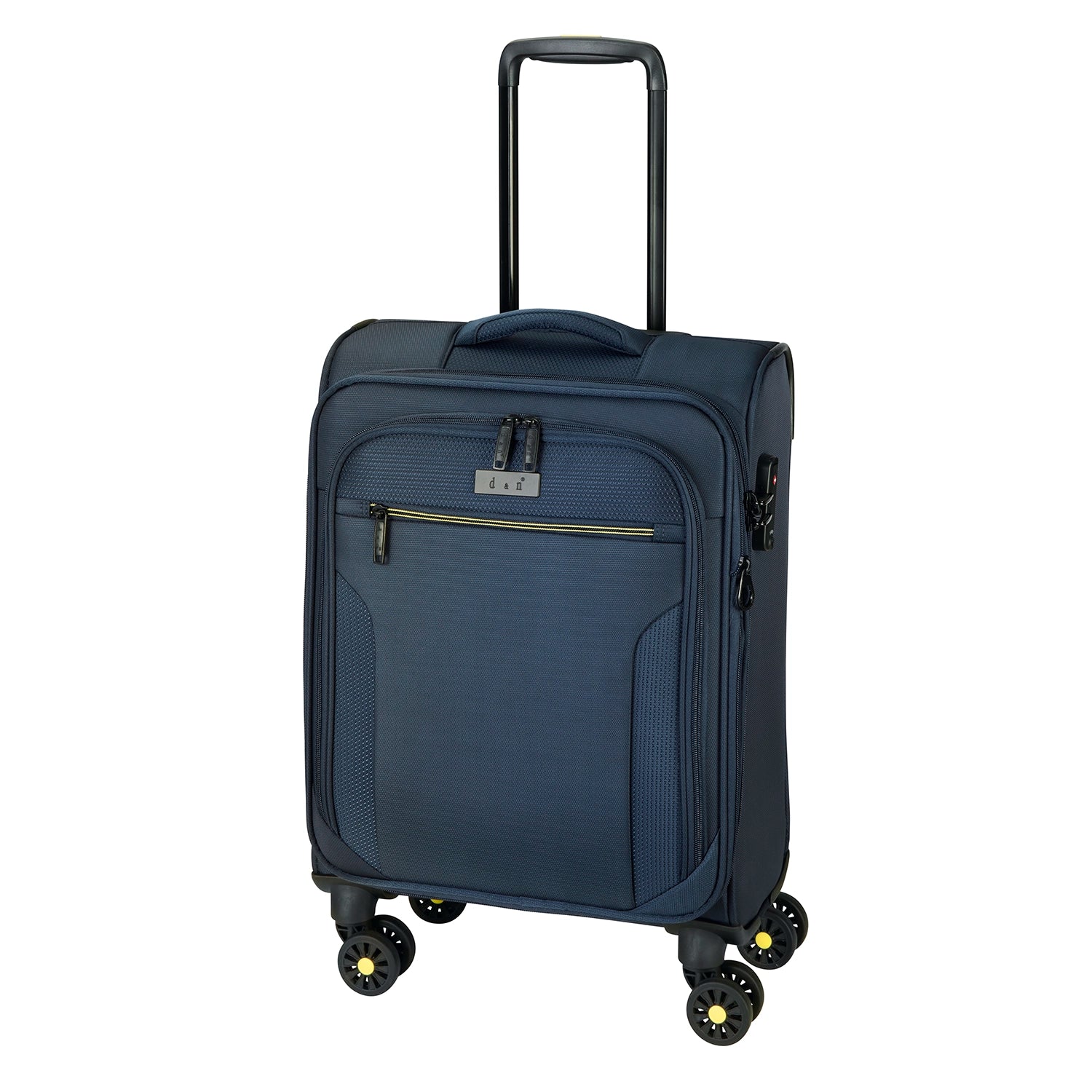 d&n Travel Line 9704 4-Rollen Trolley M 68 cm - Dark Blue