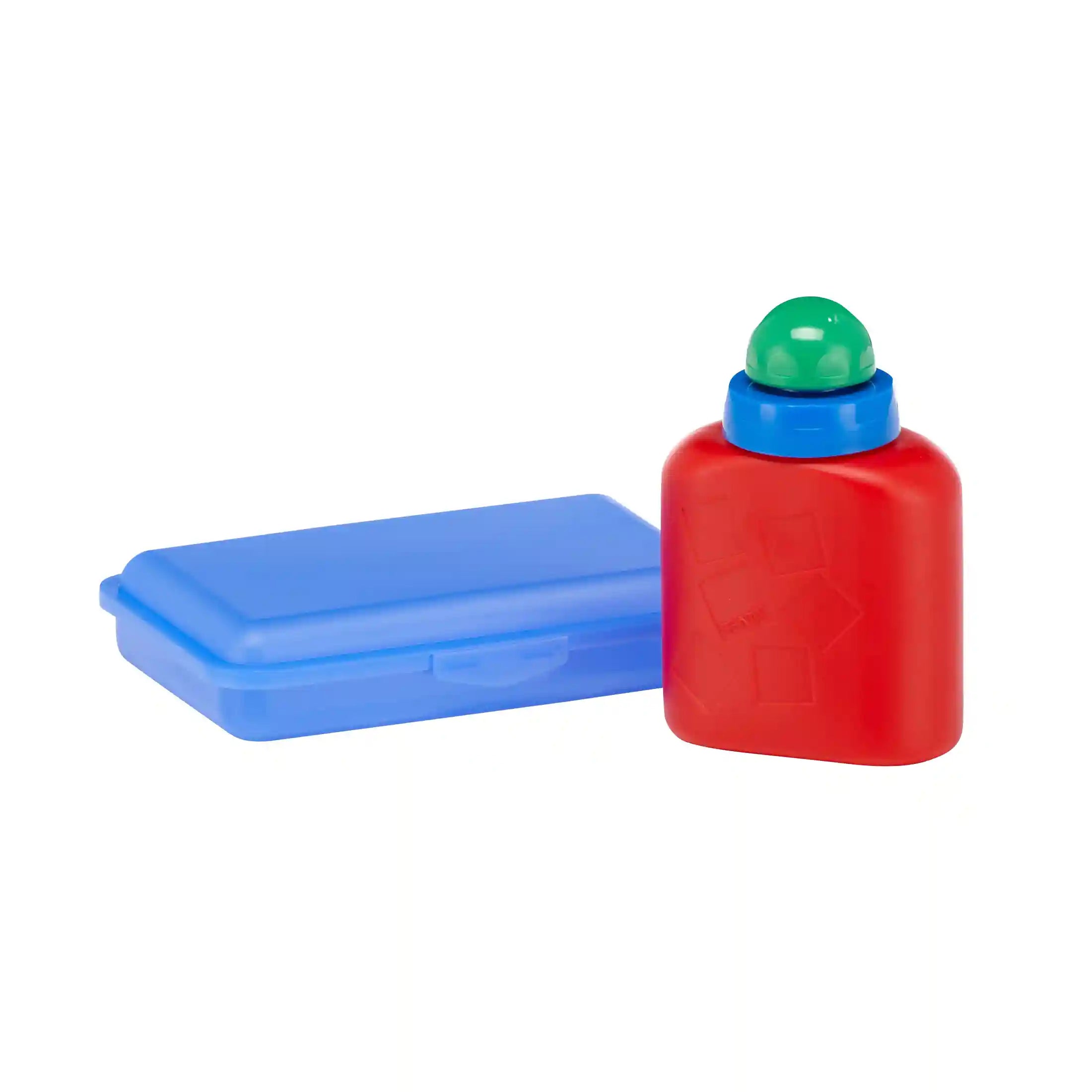 Step by Step accessories Lunchtime set bread box and drinking bottle - blue / red