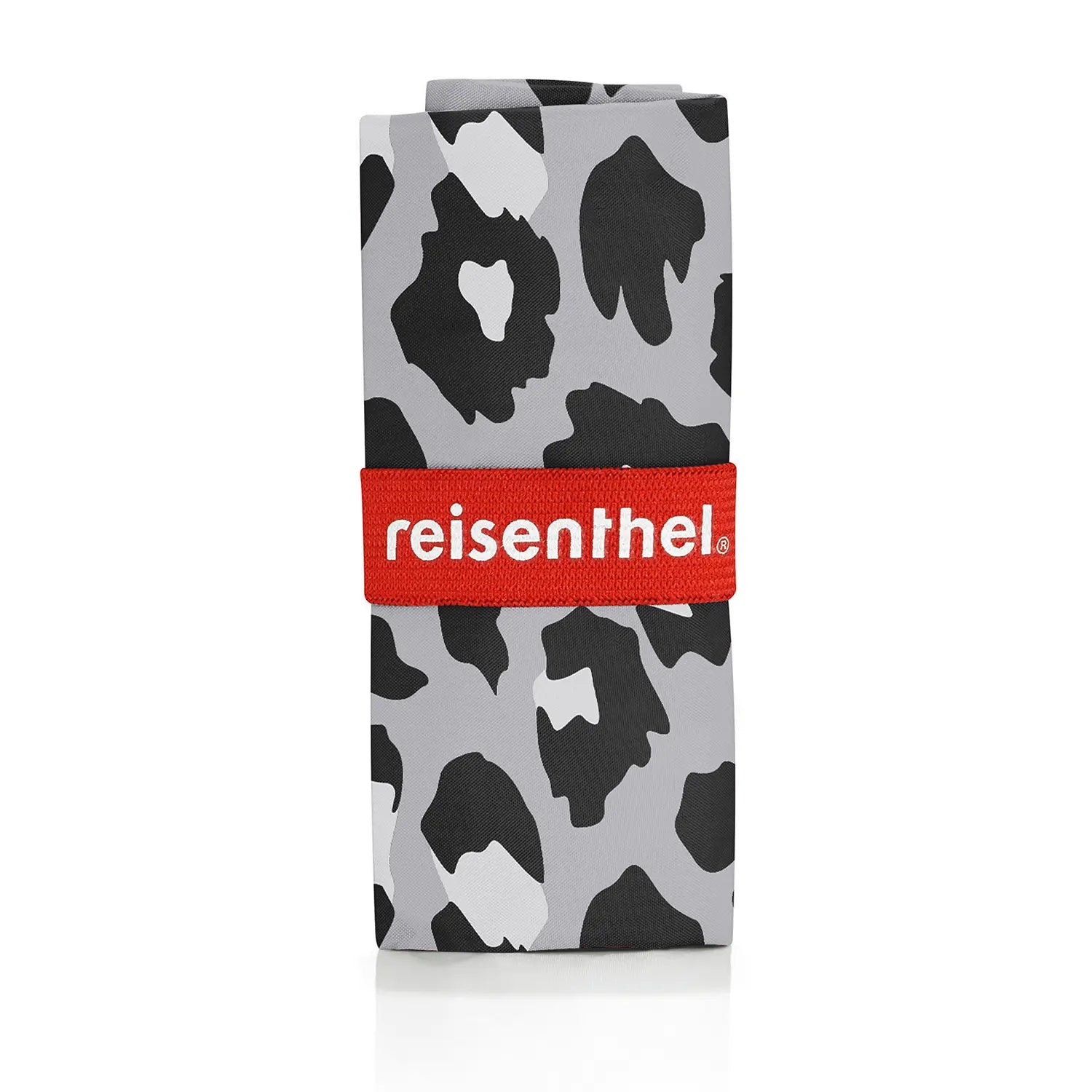 Reisenthel Mini Maxi Shopper AT7080 Leo Nero - kompakt zusammenfaltbar, 43 cm Breite, ideal für den täglichen Einkauf