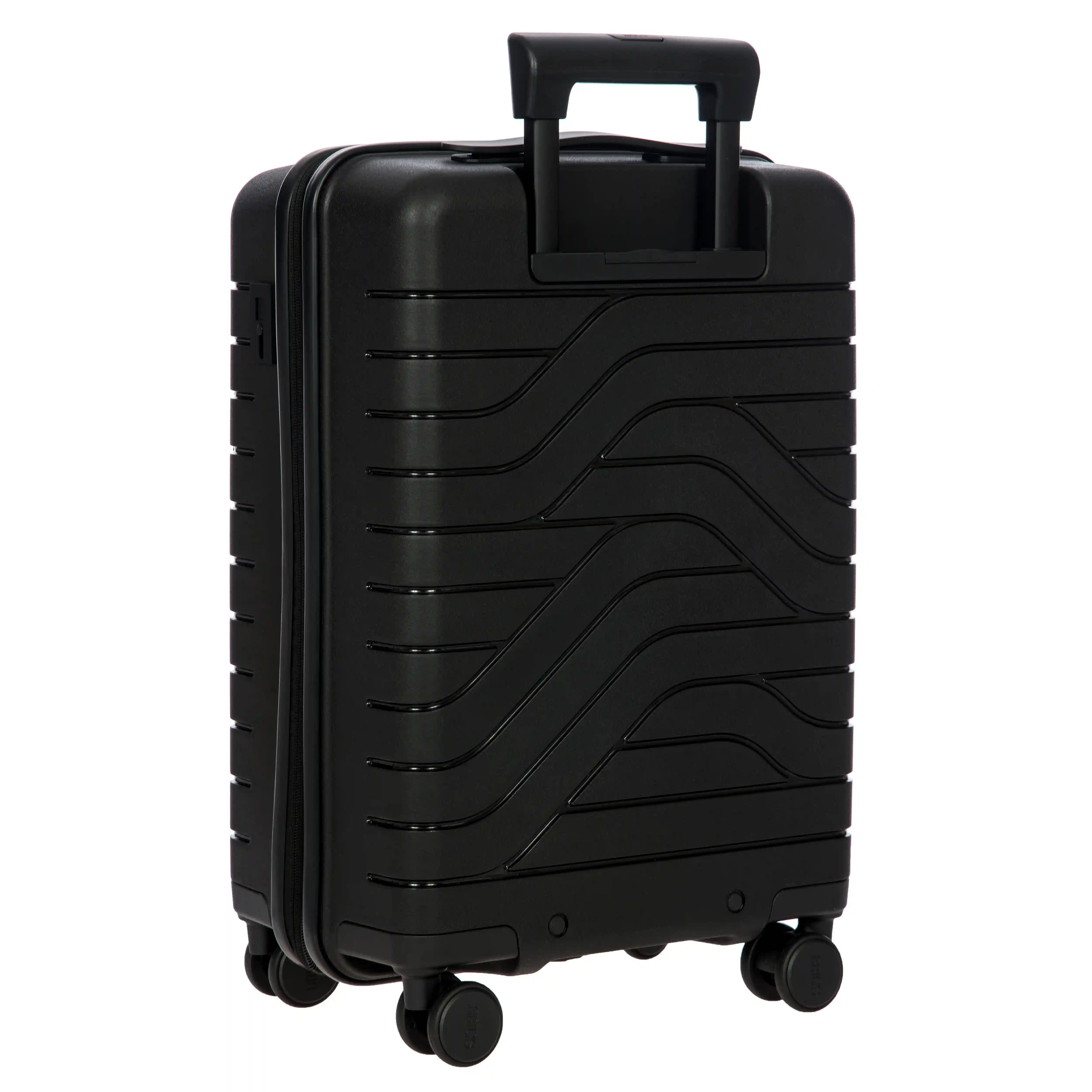By by Brics Ulisse 4-wheel cabin trolley with front pocket 55 cm - Black