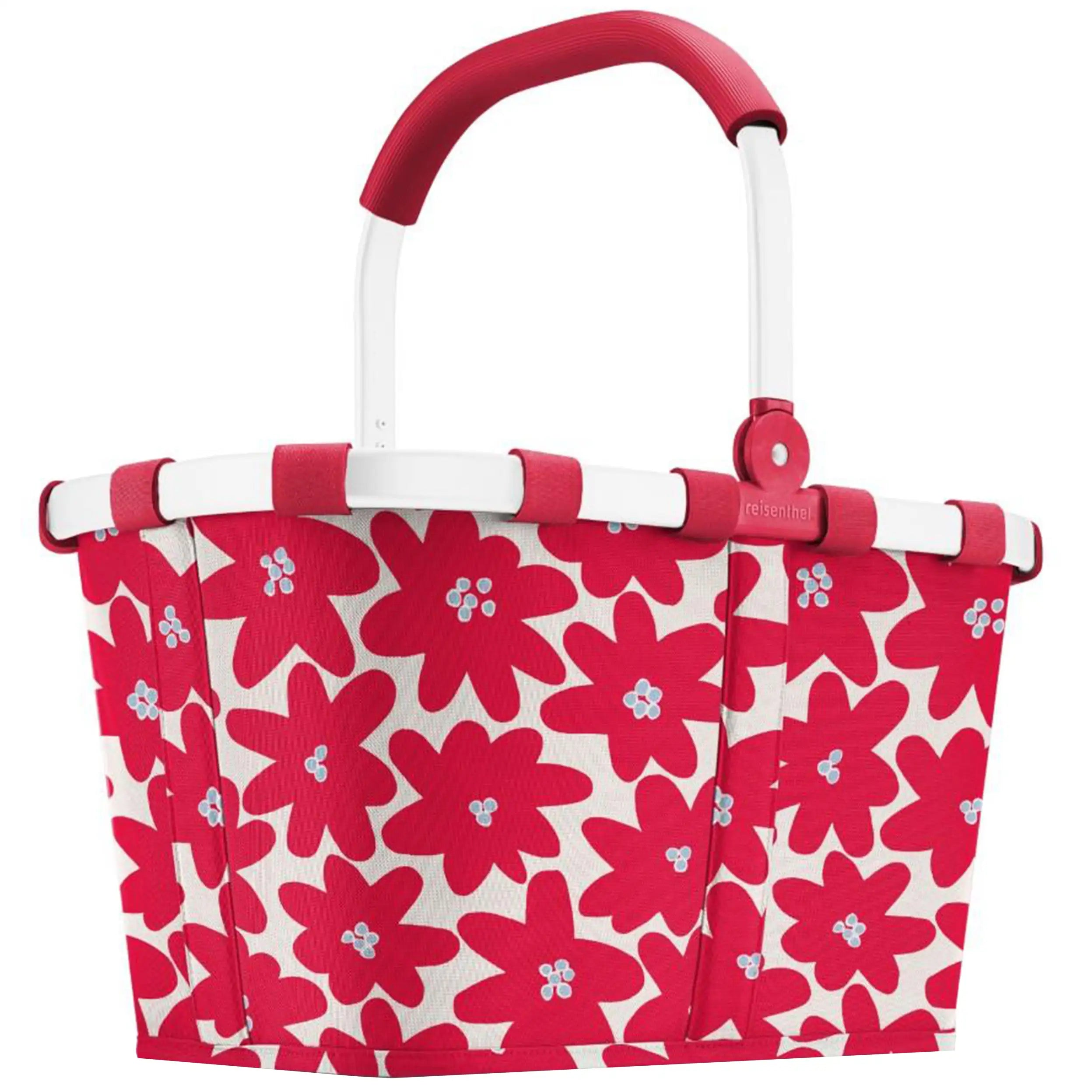 Reisenthel Shopping Carrybag panier à provisions 48 cm - Cadre Daisy Rouge