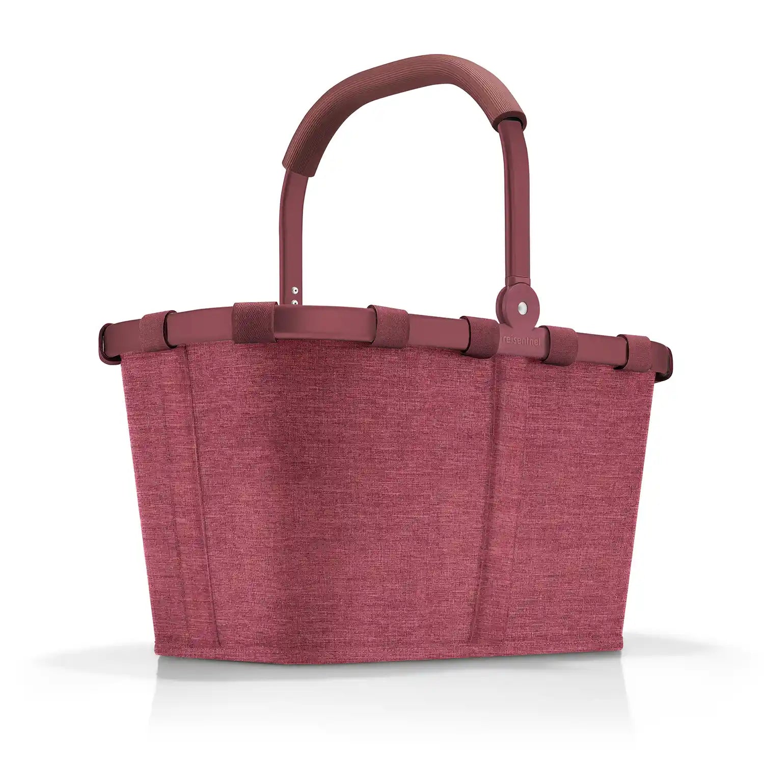 Reisenthel Shopping Carrybag Einkaufskorb 48 cm Twist Maroon – moderner Einkaufskorb im rot gemusterten Design